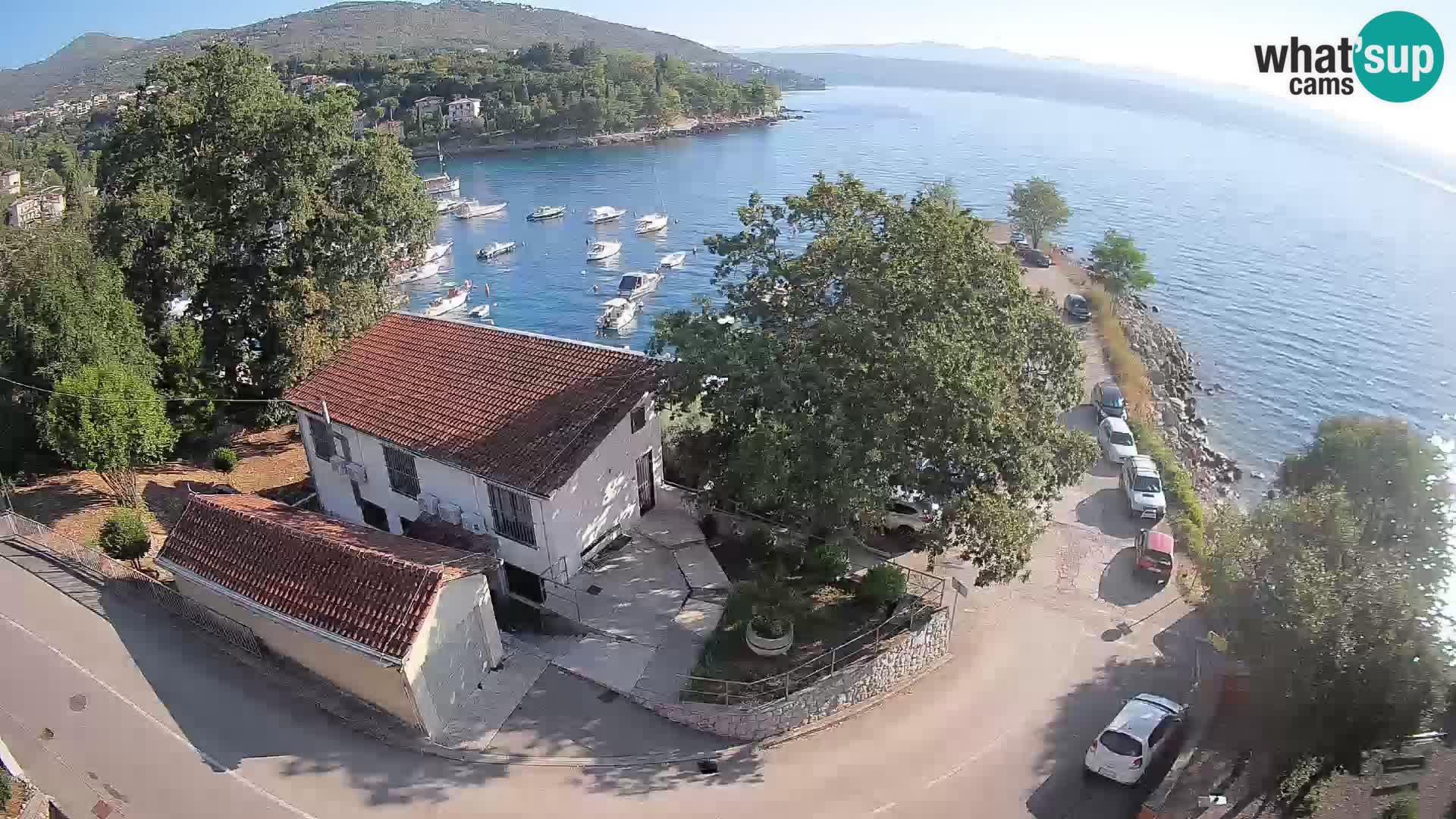 Webcam puerto de Ika – Vista en directo y luces de Opatija