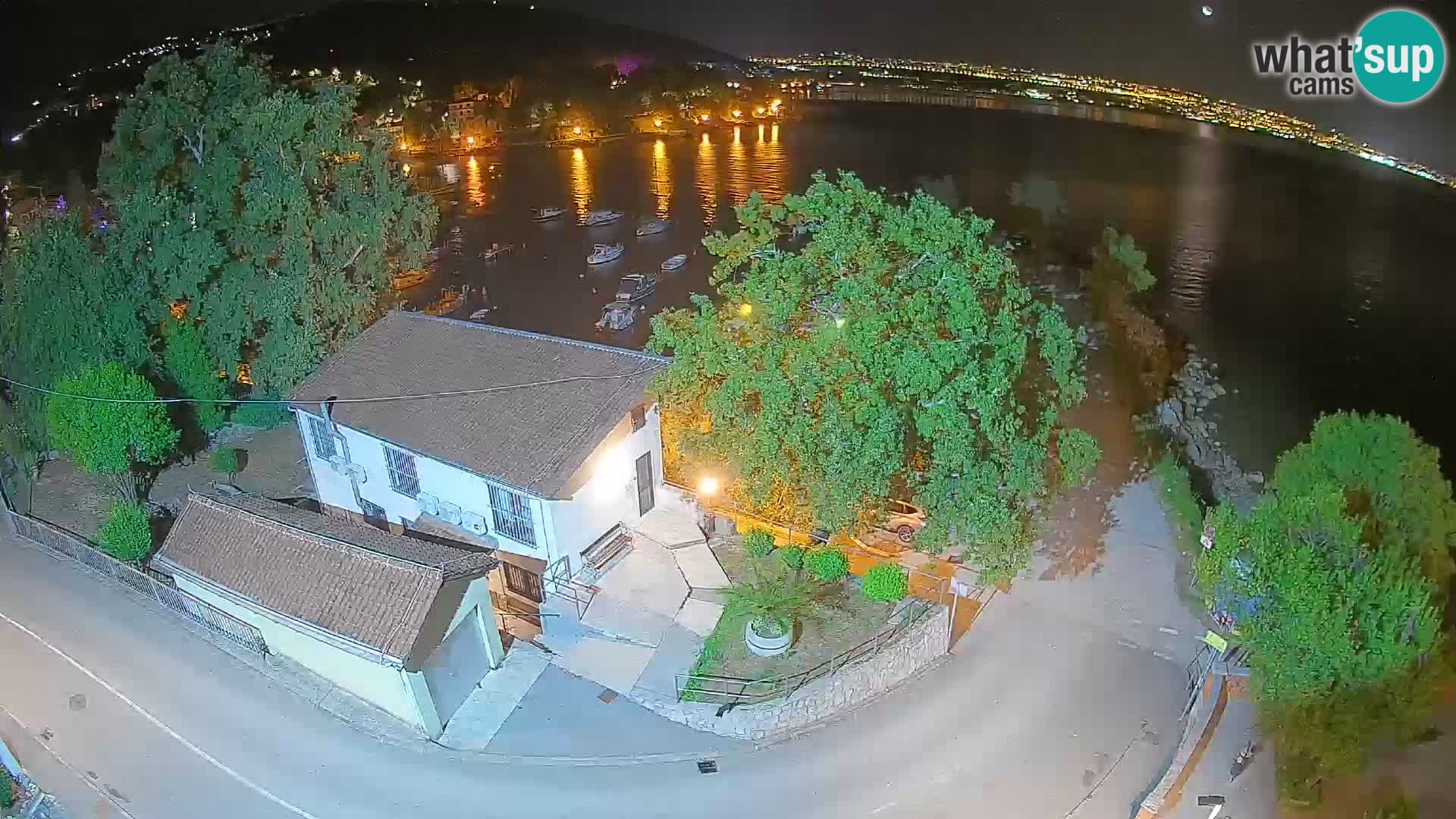 Webcam porto Ika – Vista LIVE sul porto e le luci di Opatija