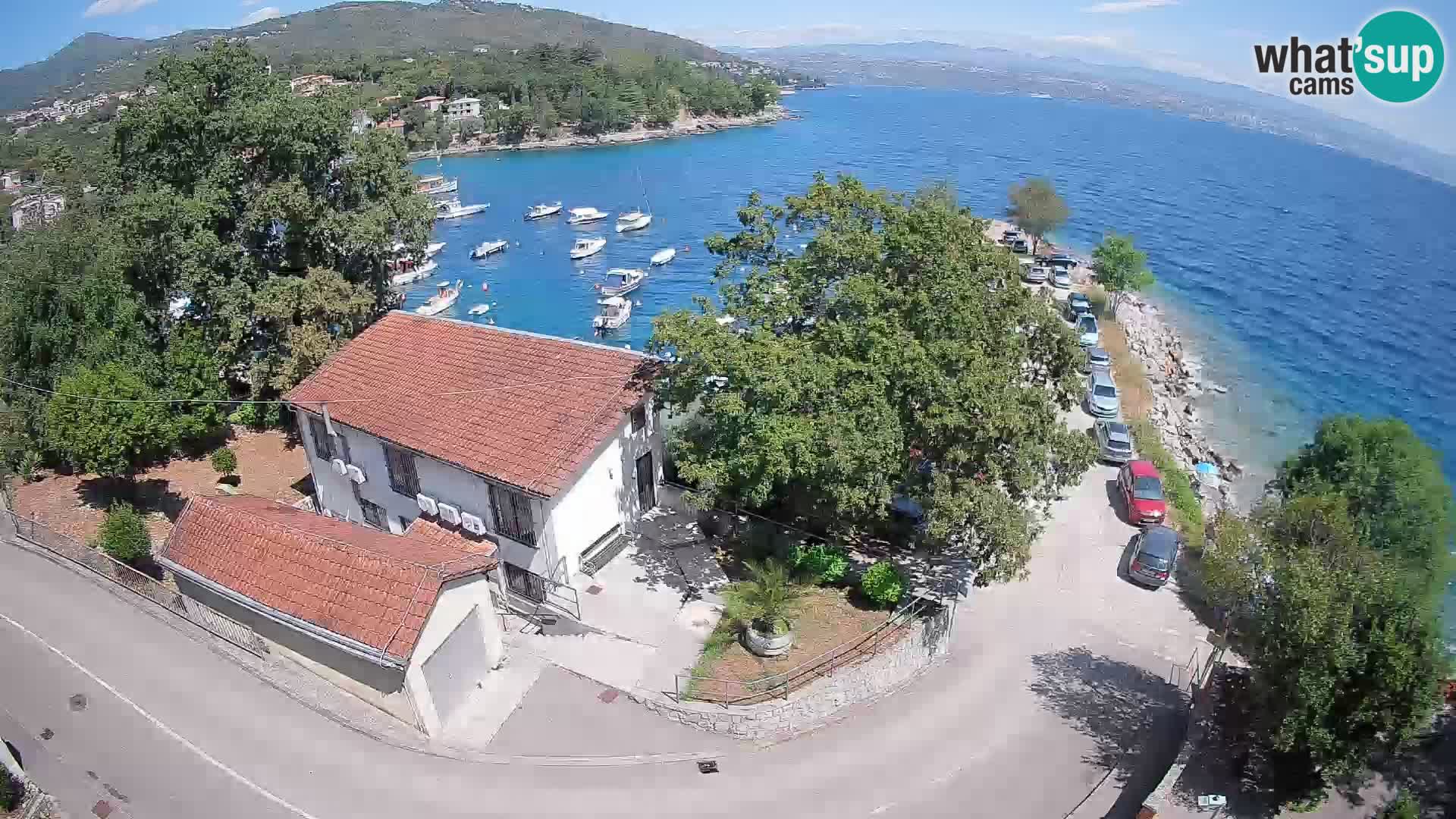 Webcam porto Ika – Vista LIVE sul porto e le luci di Opatija