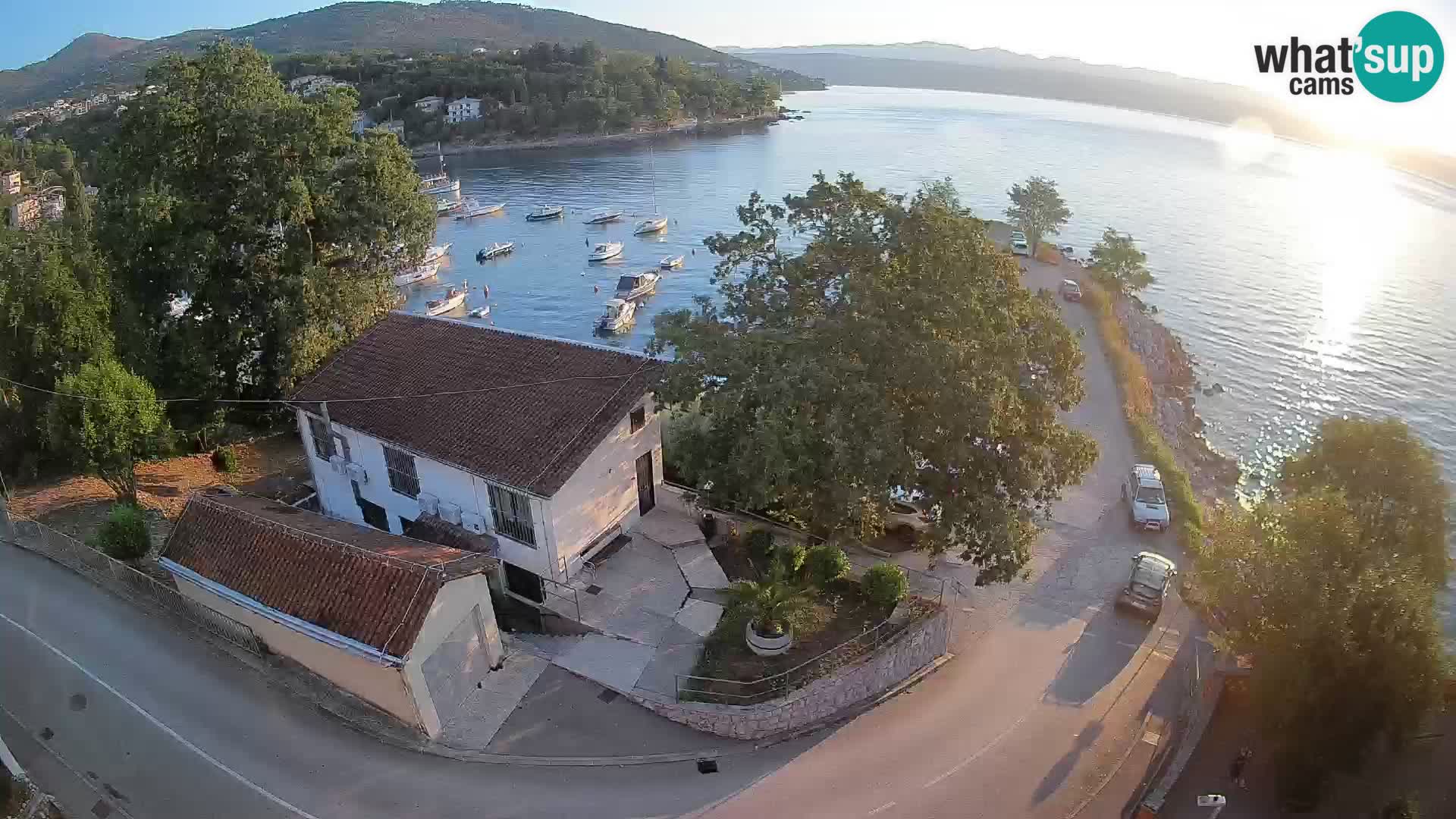 Webcam puerto de Ika – Vista en directo y luces de Opatija
