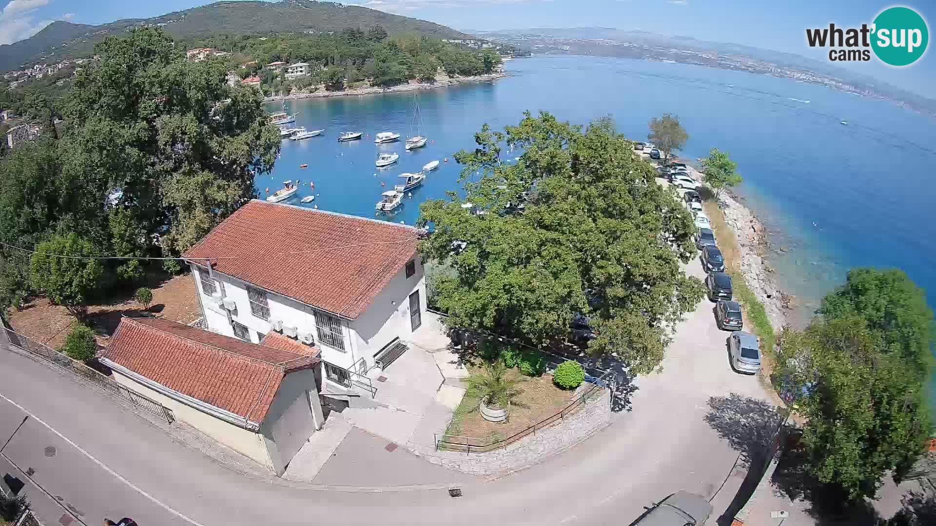 Webcam puerto de Ika – Vista en directo y luces de Opatija