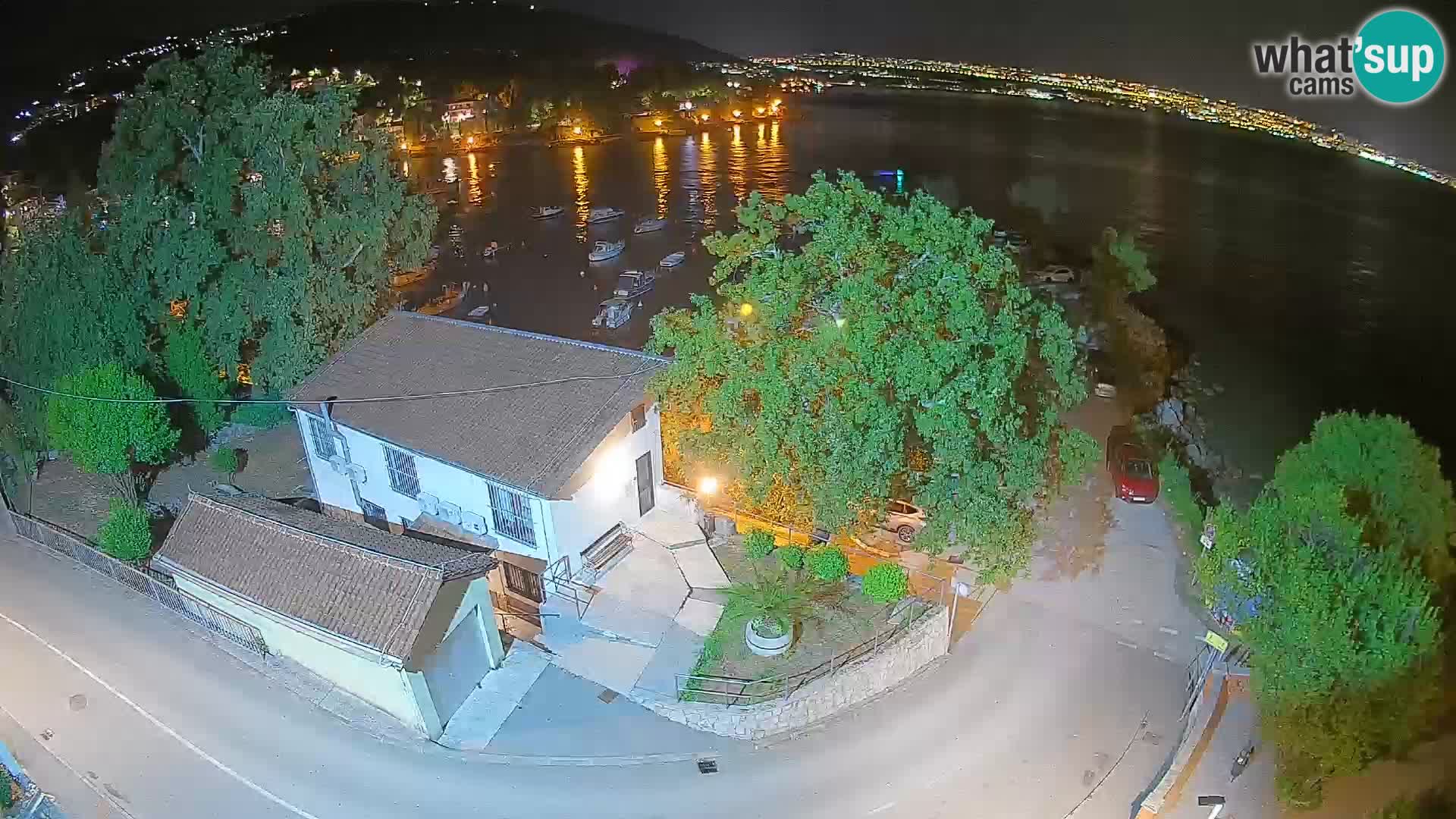 Webcam porto Ika – Vista LIVE sul porto e le luci di Opatija