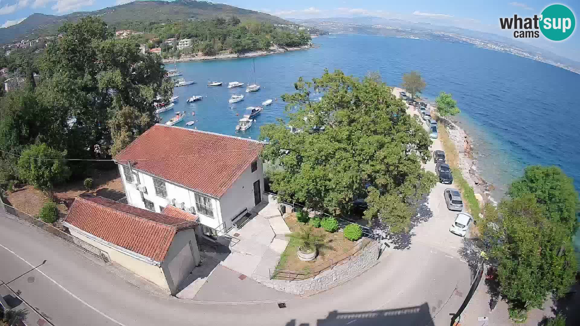 Webcam porto Ika – Vista LIVE sul porto e le luci di Opatija