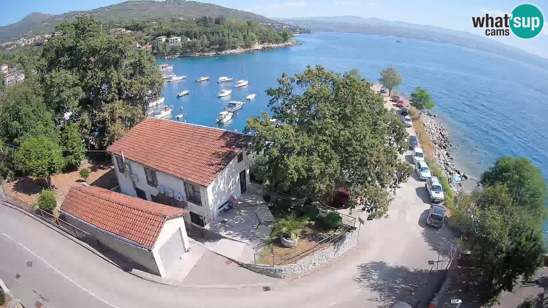 Webcam puerto de Ika – Vista en directo y luces de Opatija