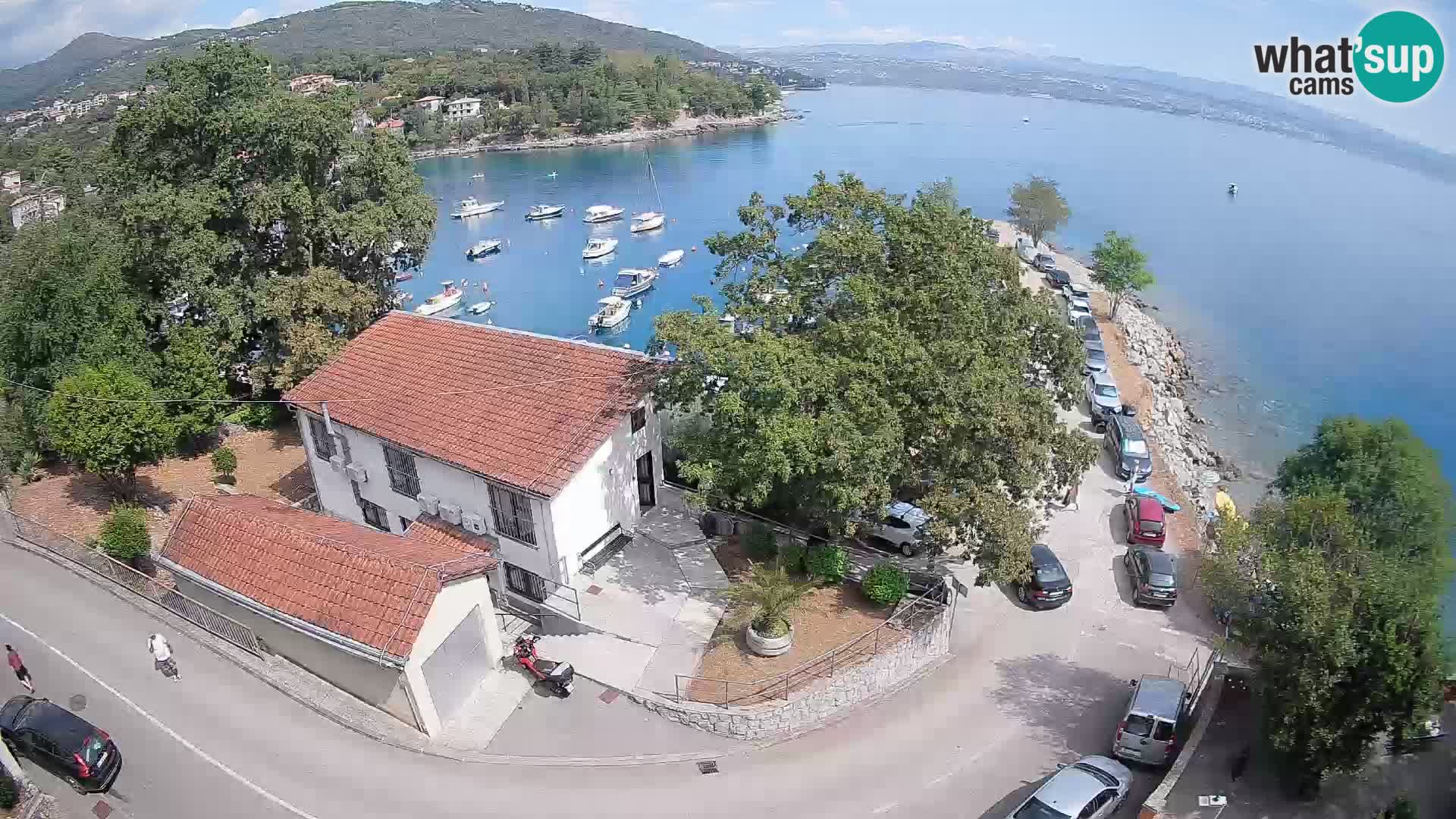 Webcam puerto de Ika – Vista en directo y luces de Opatija