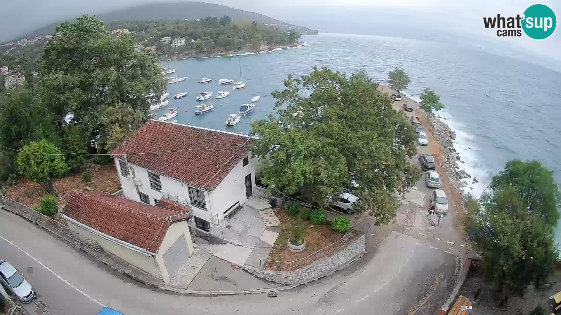 Webcam port d’Ika – Vue en direct et lumières d’Opatija