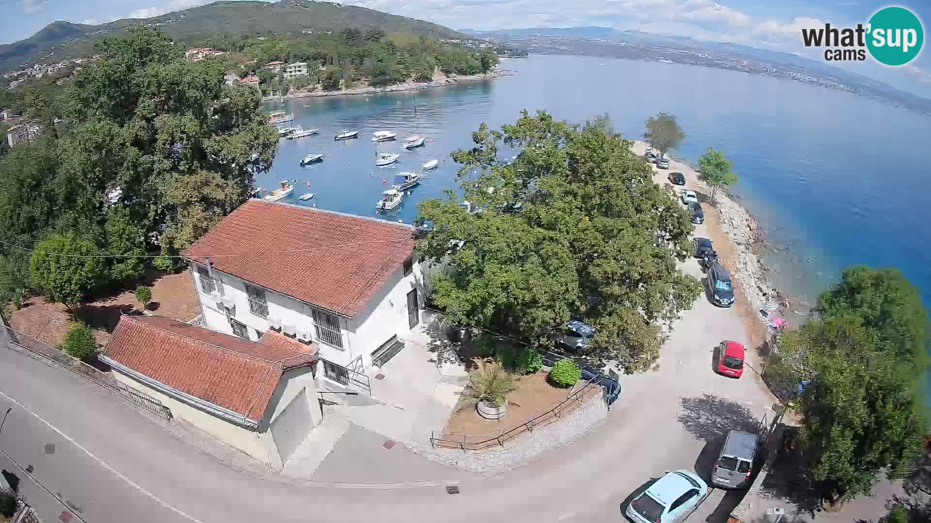 Webcam porto Ika – Vista LIVE sul porto e le luci di Opatija
