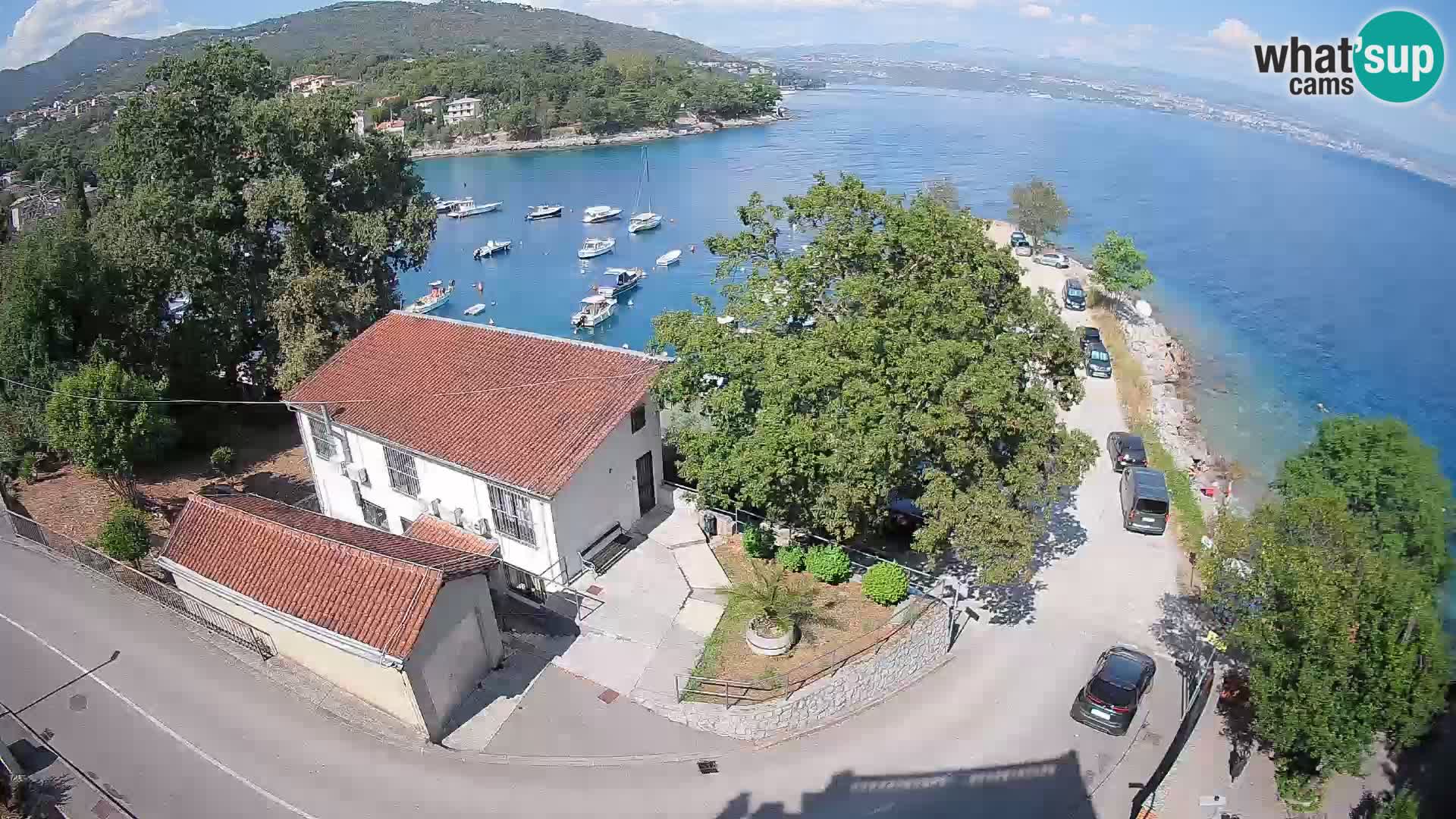 Webcam puerto de Ika – Vista en directo y luces de Opatija