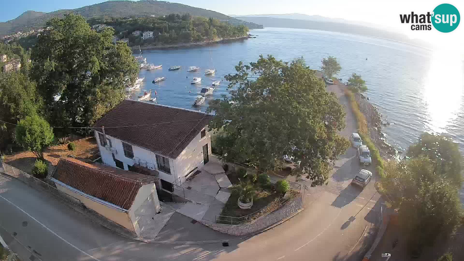 Webcam port d’Ika – Vue en direct et lumières d’Opatija