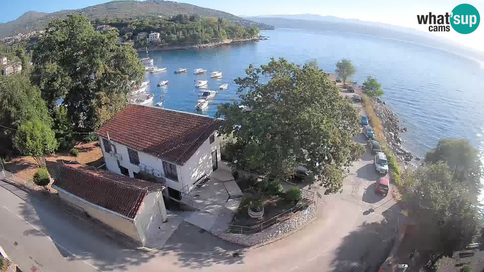 Webcam porto Ika – Vista LIVE sul porto e le luci di Opatija