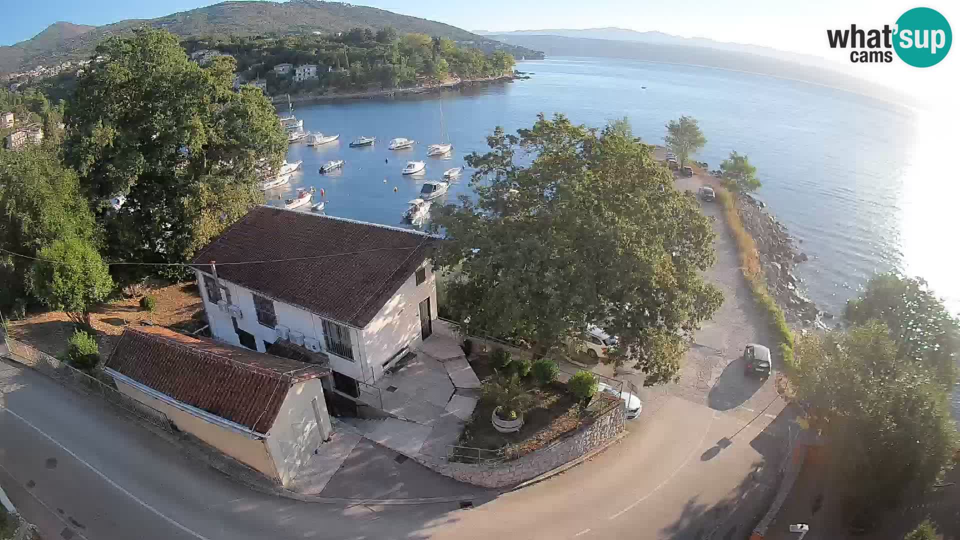 Webcam porto Ika – Vista LIVE sul porto e le luci di Opatija