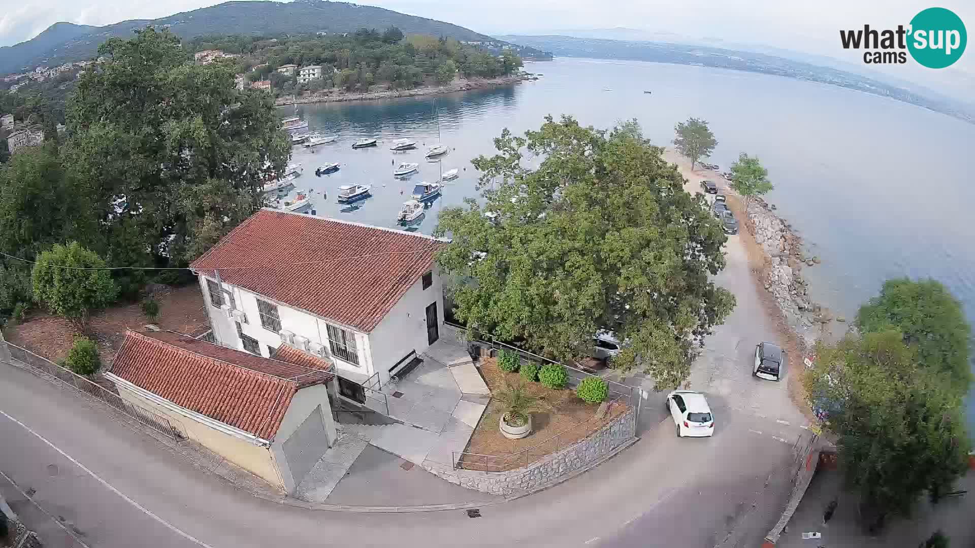 Webcam puerto de Ika – Vista en directo y luces de Opatija