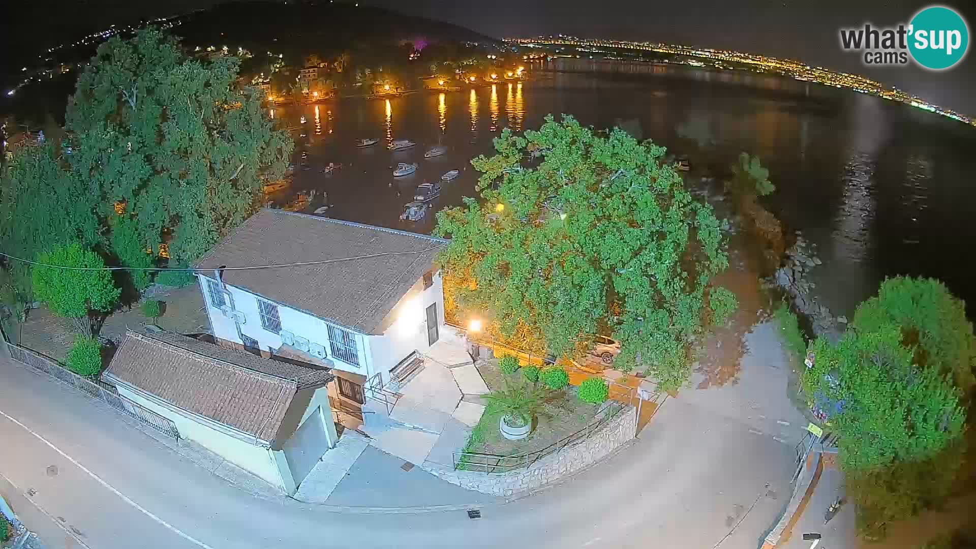 Webcam port d’Ika – Vue en direct et lumières d’Opatija