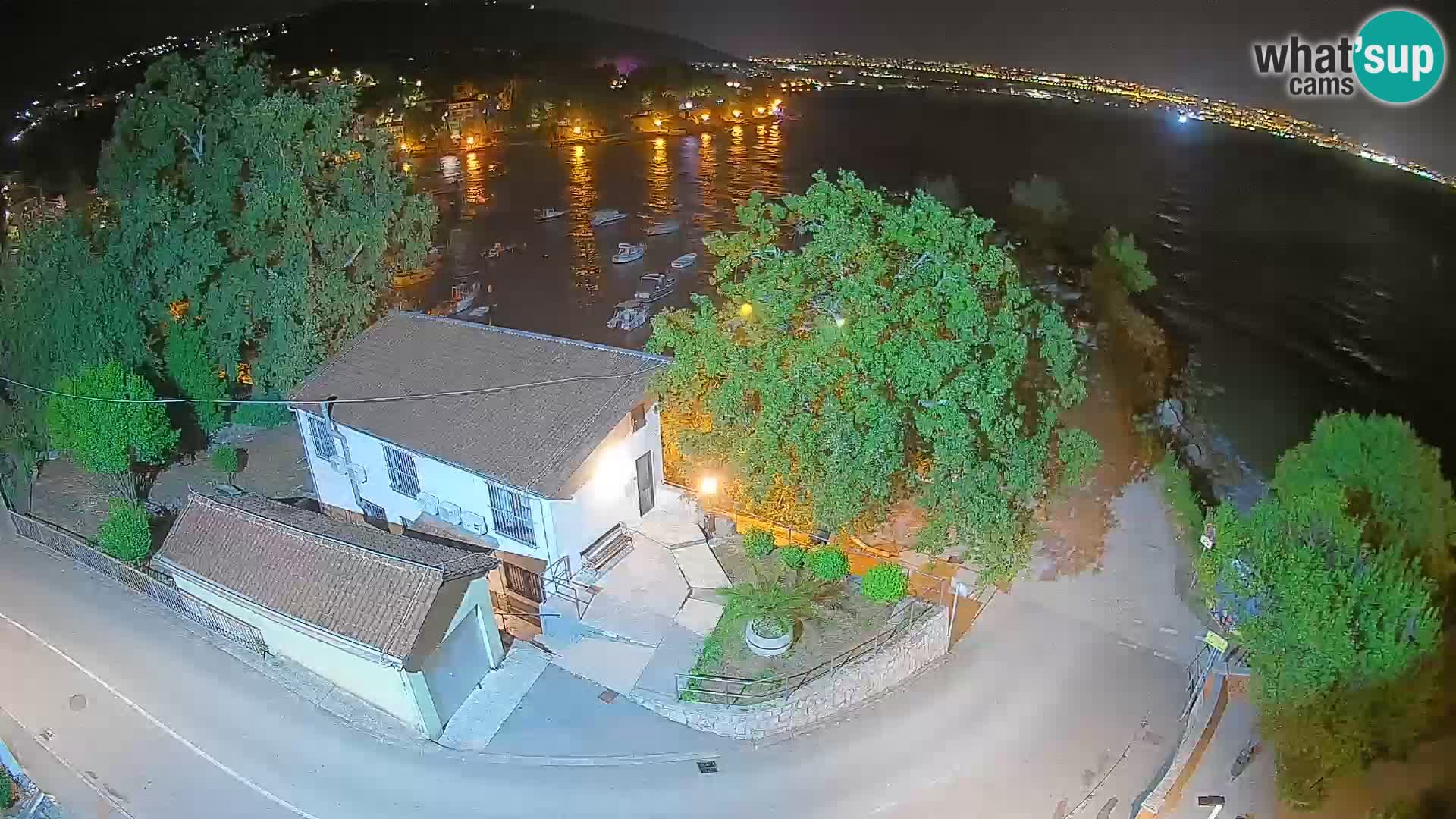 Webcam porto Ika – Vista LIVE sul porto e le luci di Opatija