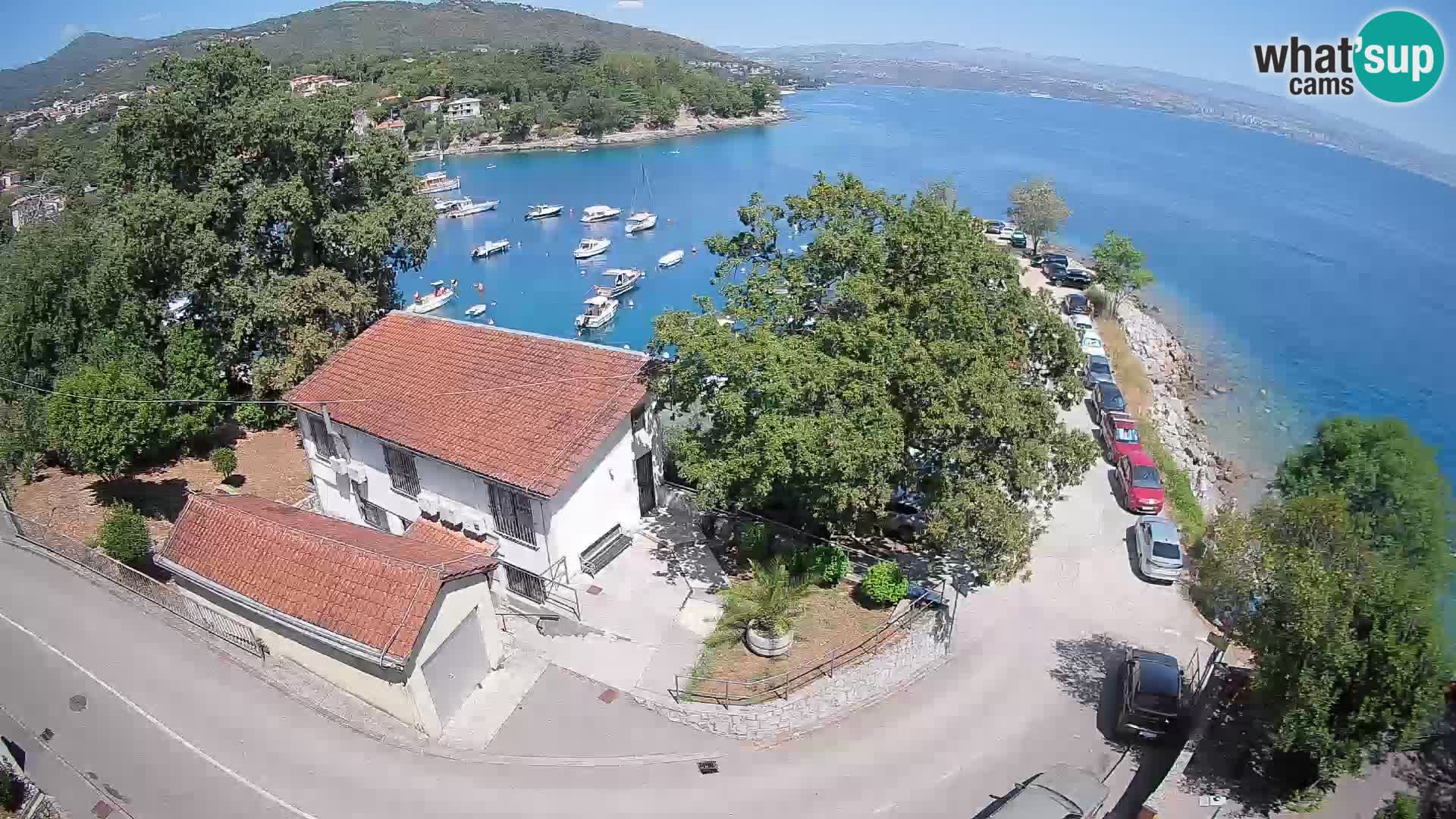 Webcam puerto de Ika – Vista en directo y luces de Opatija