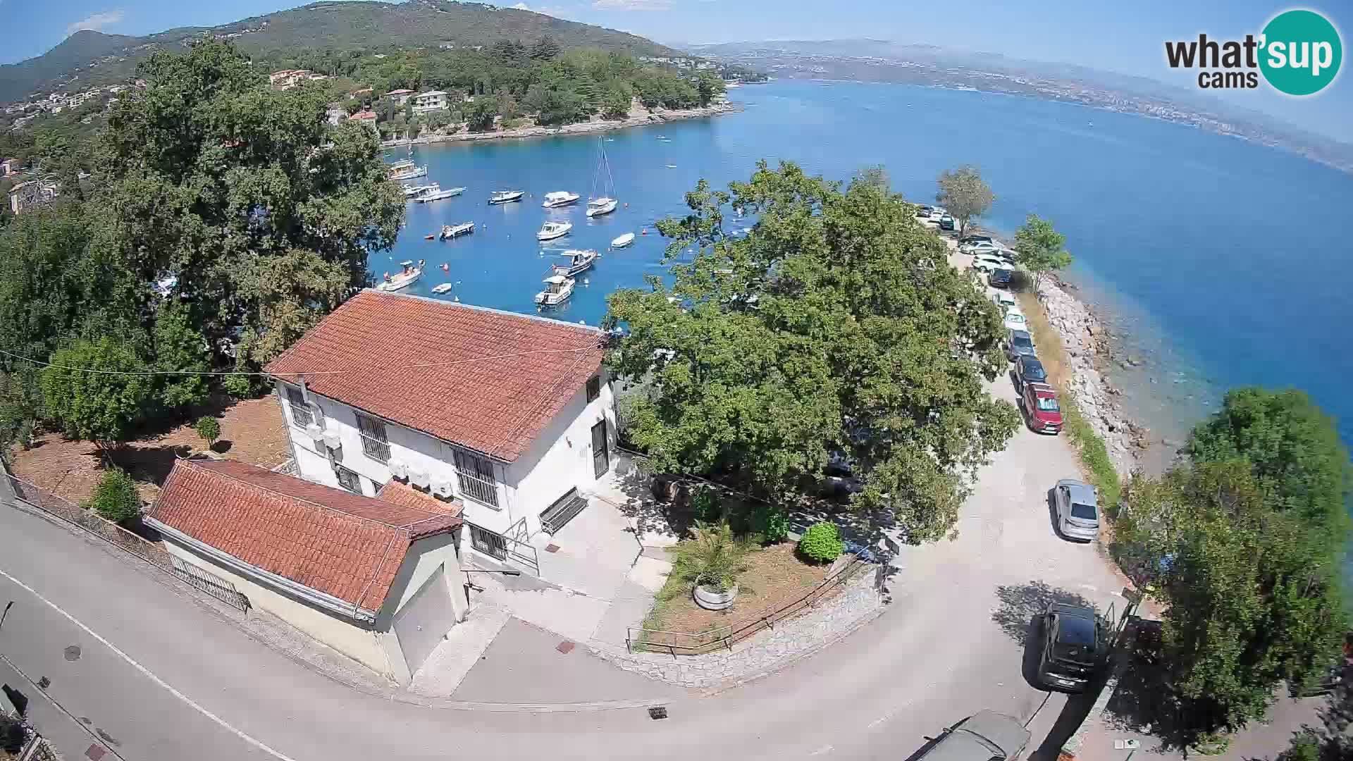Webcam port d’Ika – Vue en direct et lumières d’Opatija