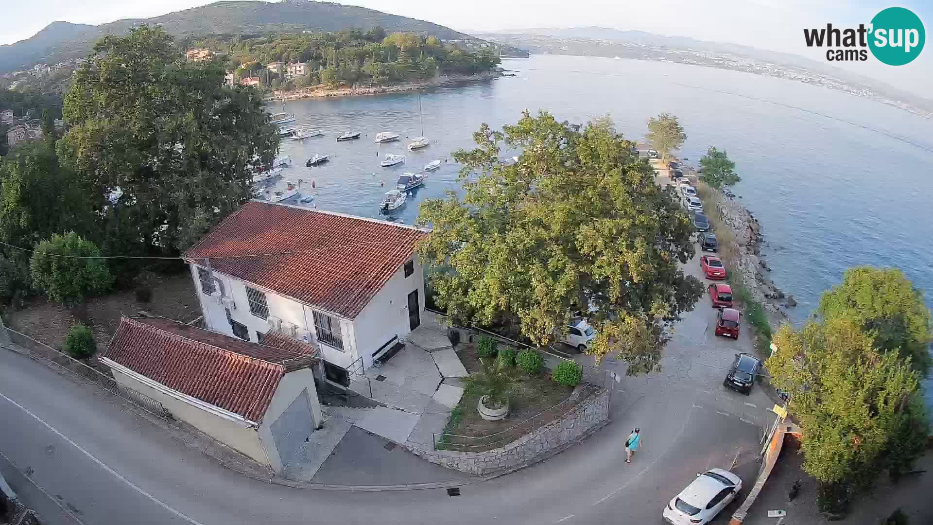 Webcam puerto de Ika – Vista en directo y luces de Opatija