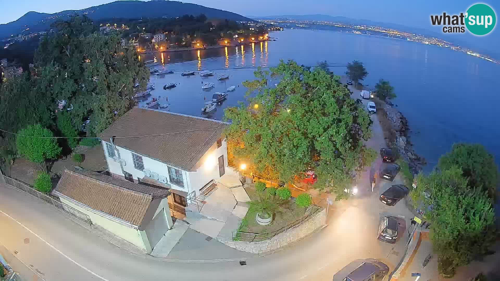 Webcam port d’Ika – Vue en direct et lumières d’Opatija