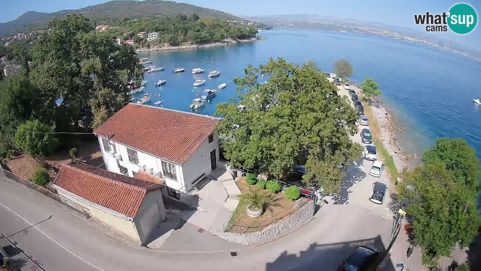 Webcam puerto de Ika – Vista en directo y luces de Opatija