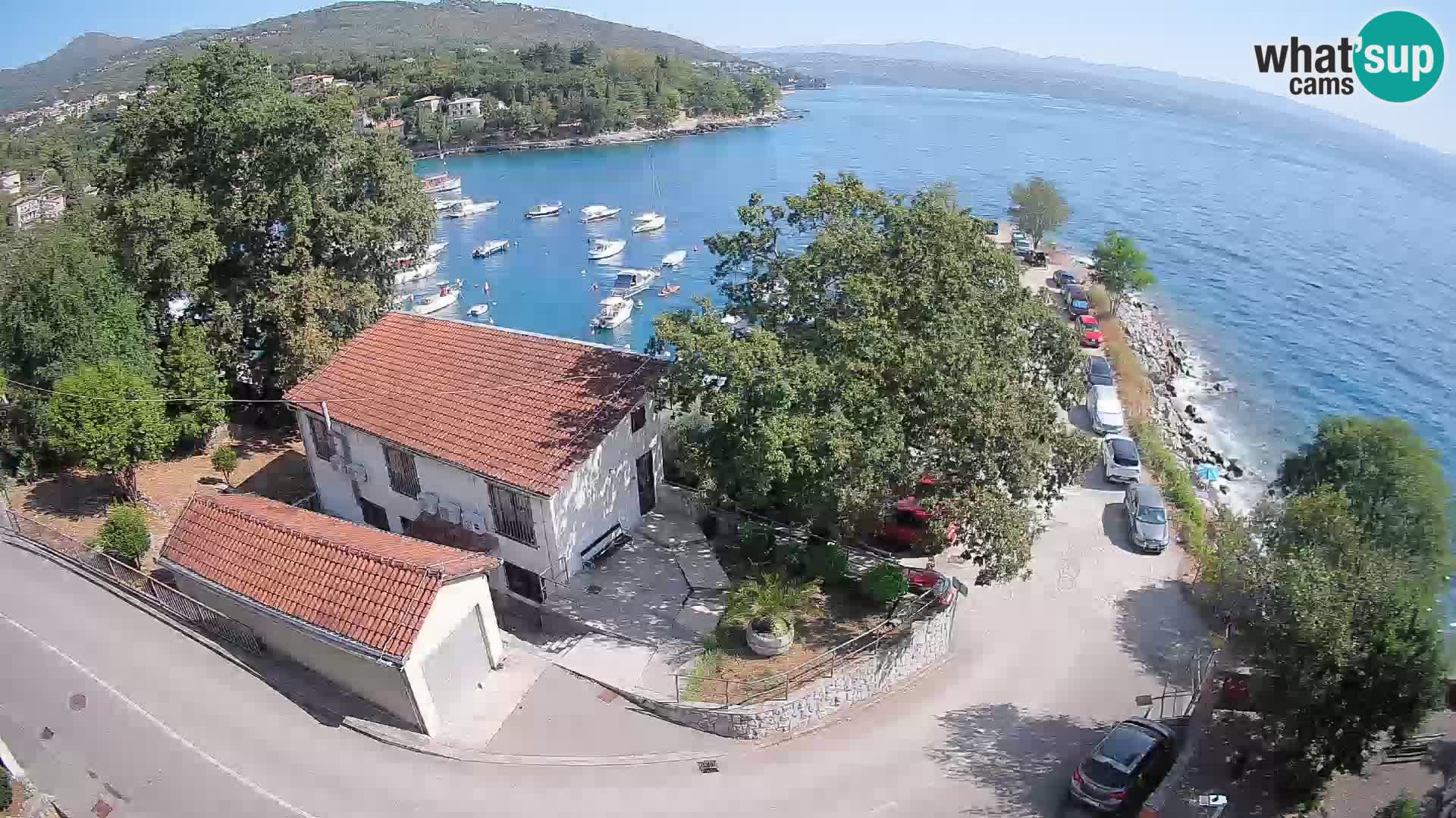 Webcam porto Ika – Vista LIVE sul porto e le luci di Opatija