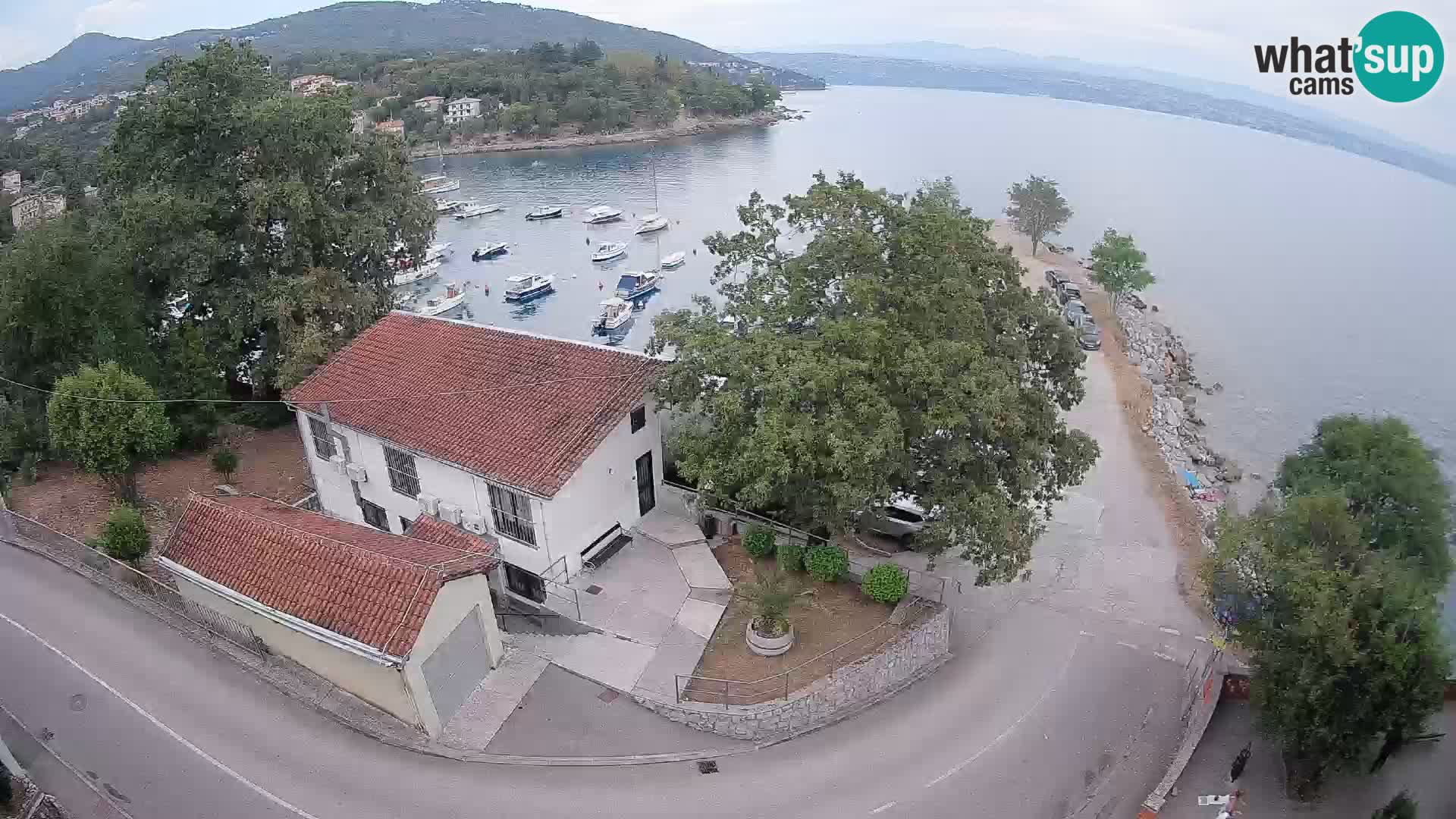 Webcam puerto de Ika – Vista en directo y luces de Opatija