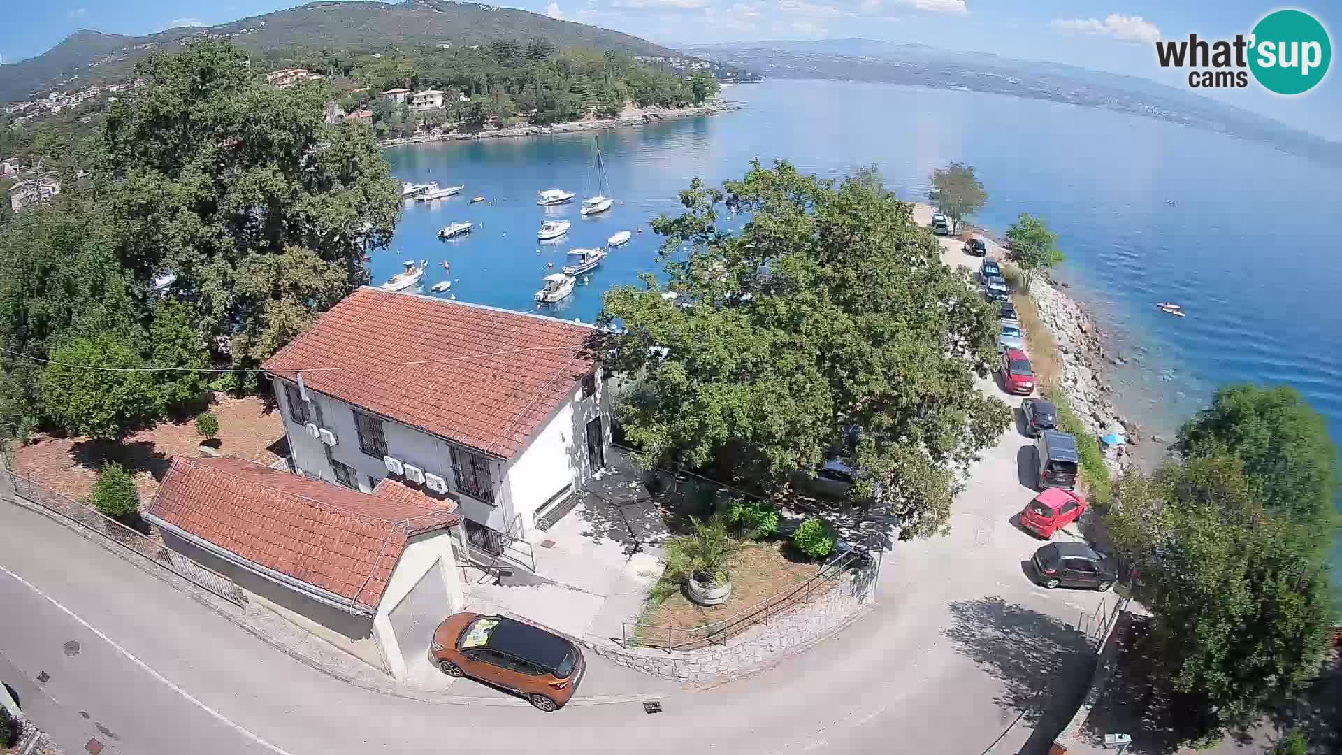 Webcam porto Ika – Vista LIVE sul porto e le luci di Opatija