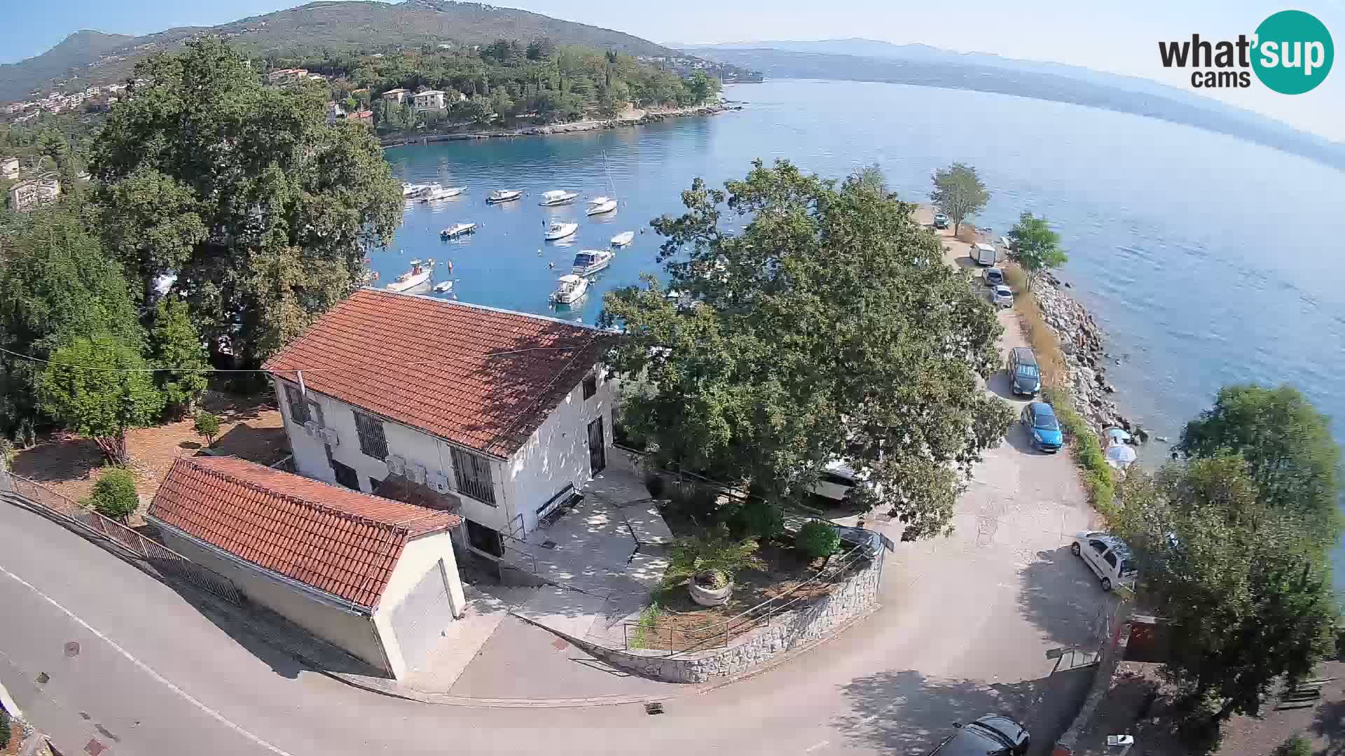 Webcam puerto de Ika – Vista en directo y luces de Opatija