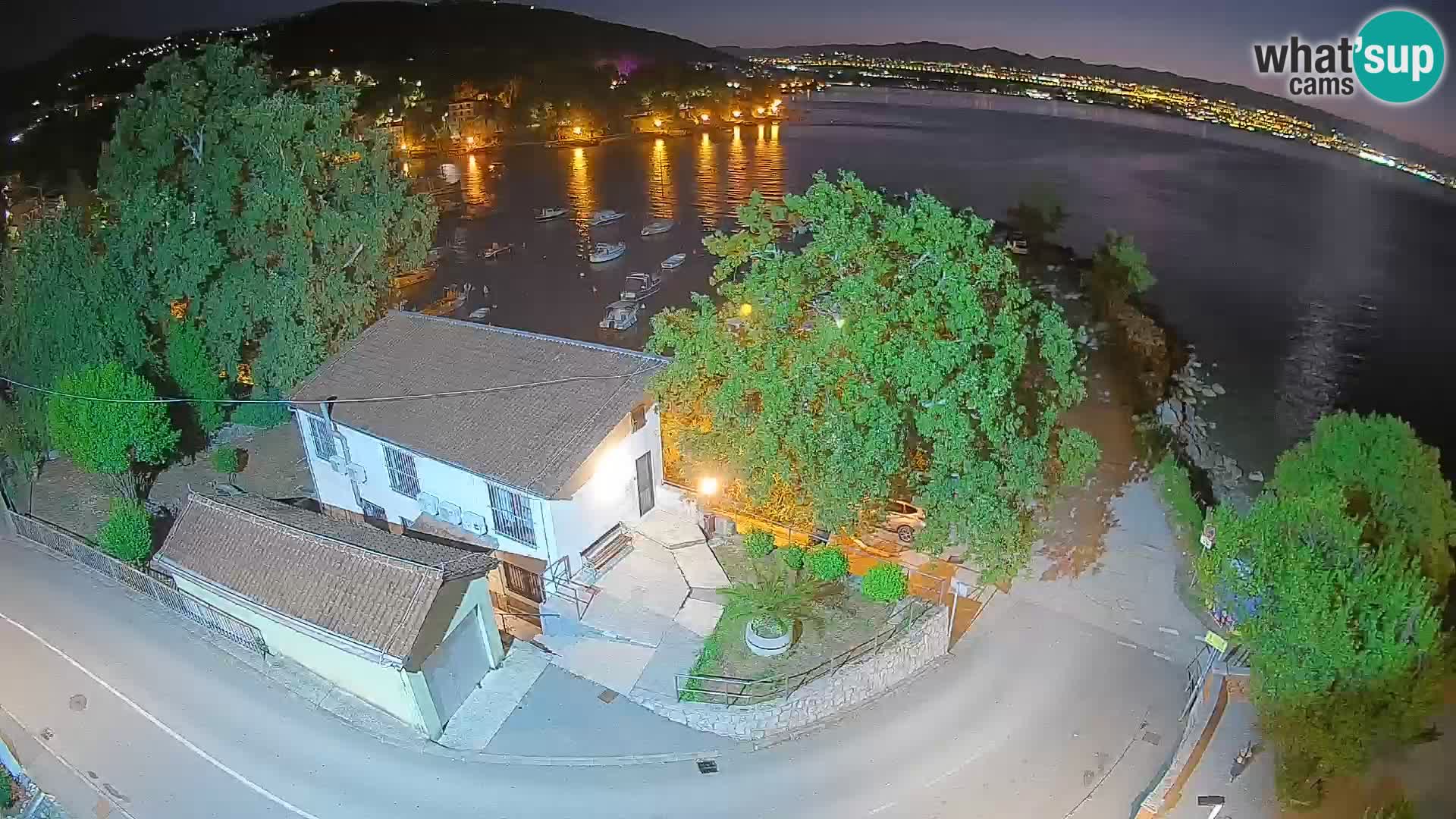 Webcam Ika Hafen – LIVE Blick auf den Hafen und die Lichter von Opatija