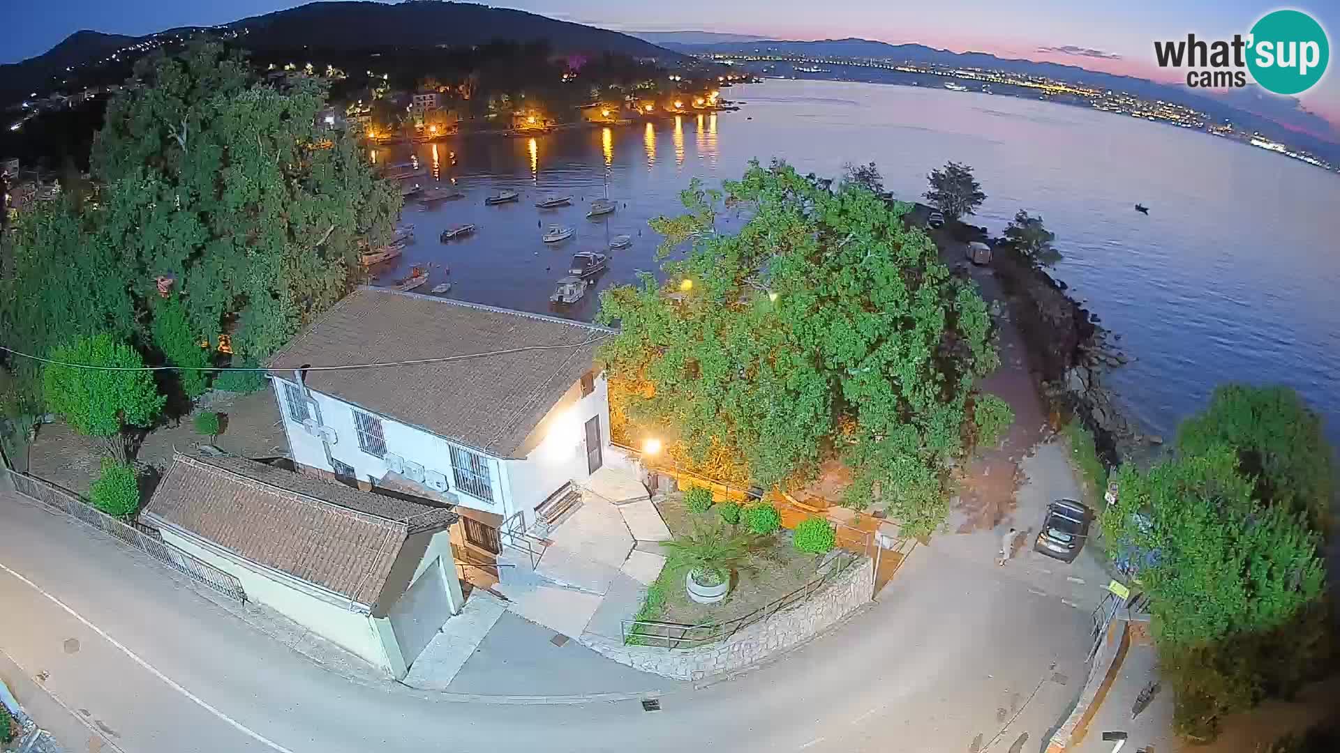 Webcam port d’Ika – Vue en direct et lumières d’Opatija