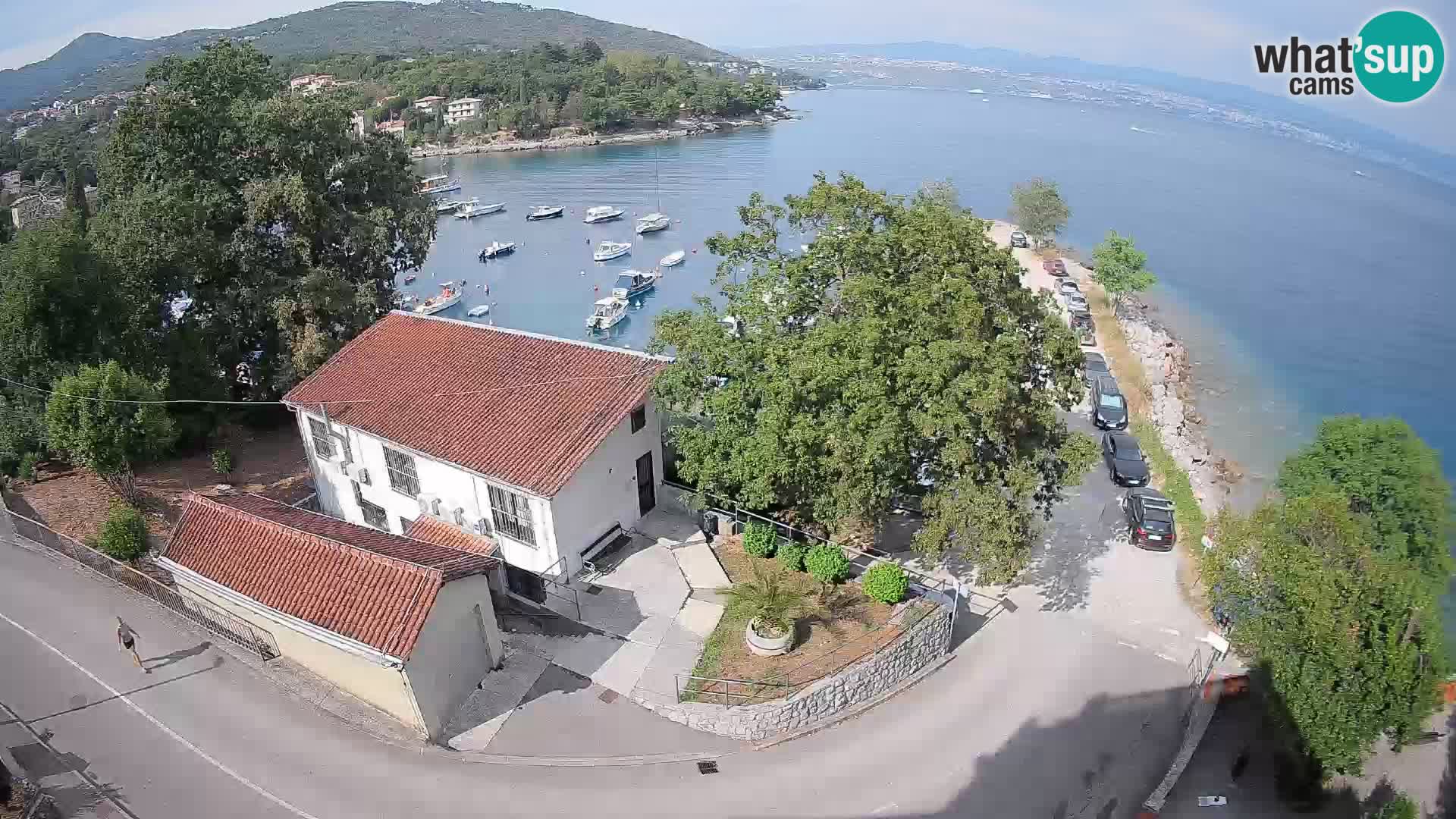 Webcam porto Ika – Vista LIVE sul porto e le luci di Opatija