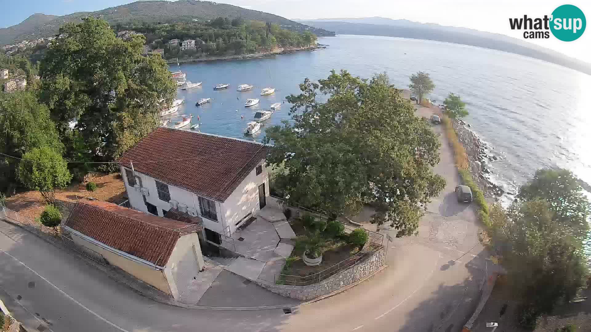 Webcam puerto de Ika – Vista en directo y luces de Opatija