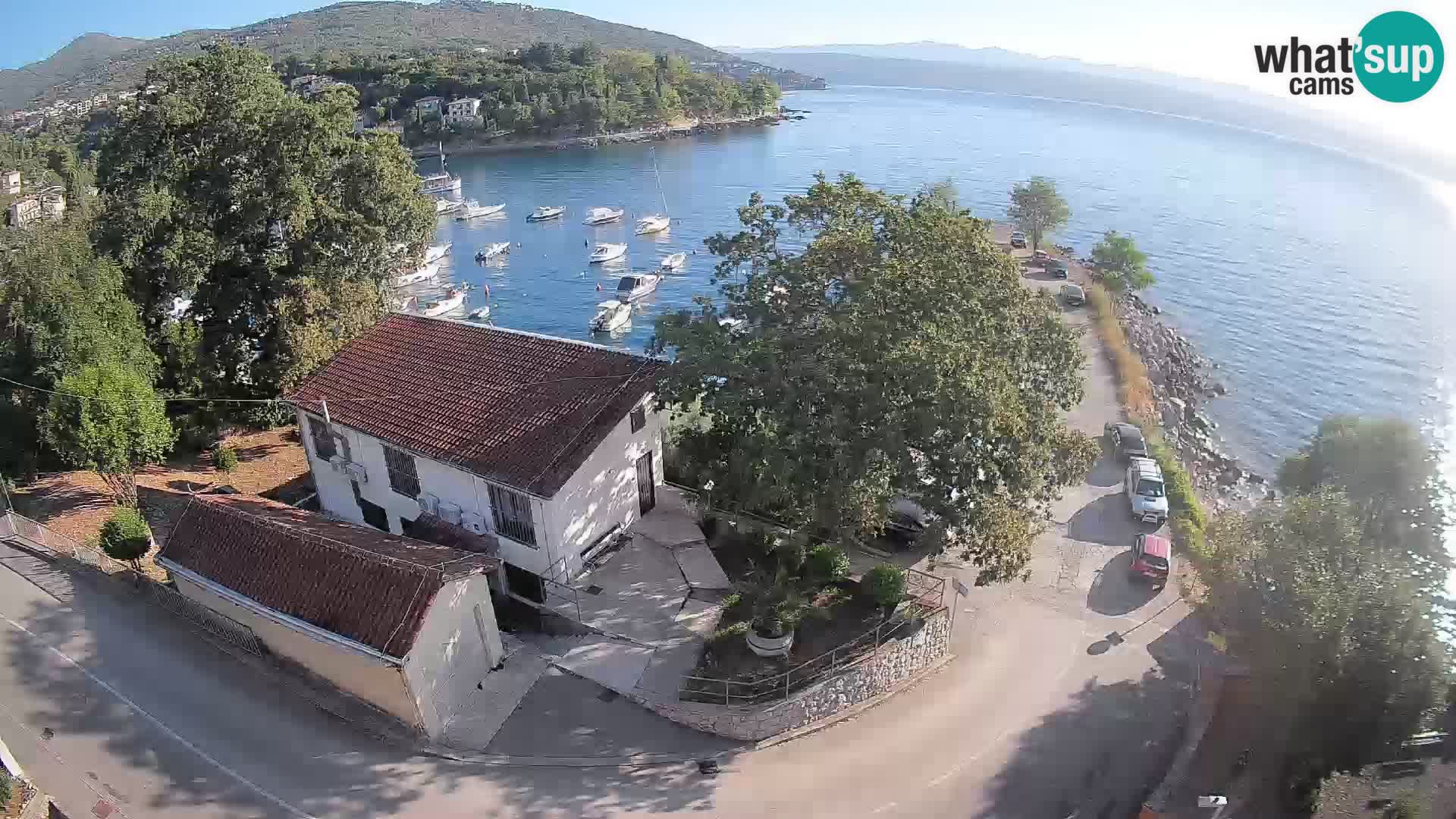 Webcam porto Ika – Vista LIVE sul porto e le luci di Opatija