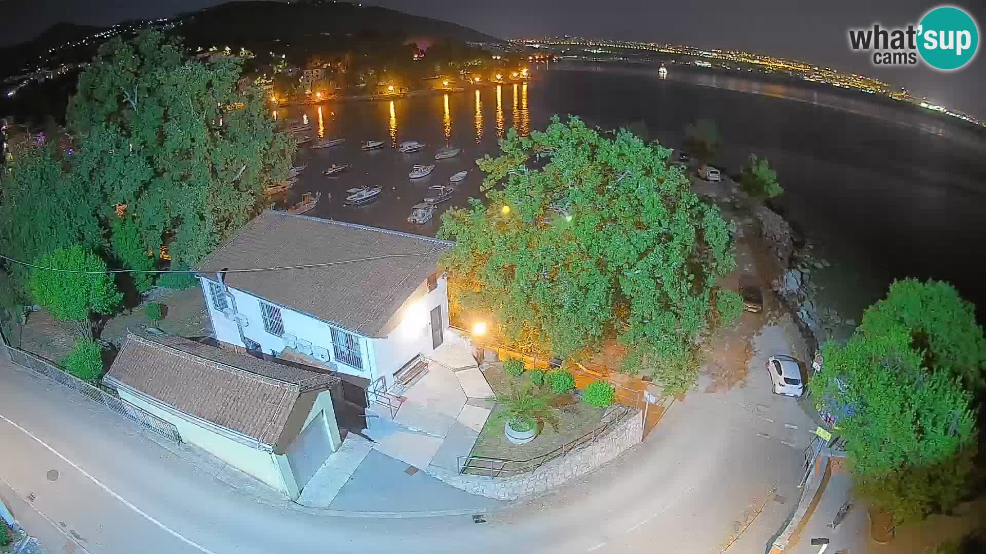 Webcam port d’Ika – Vue en direct et lumières d’Opatija
