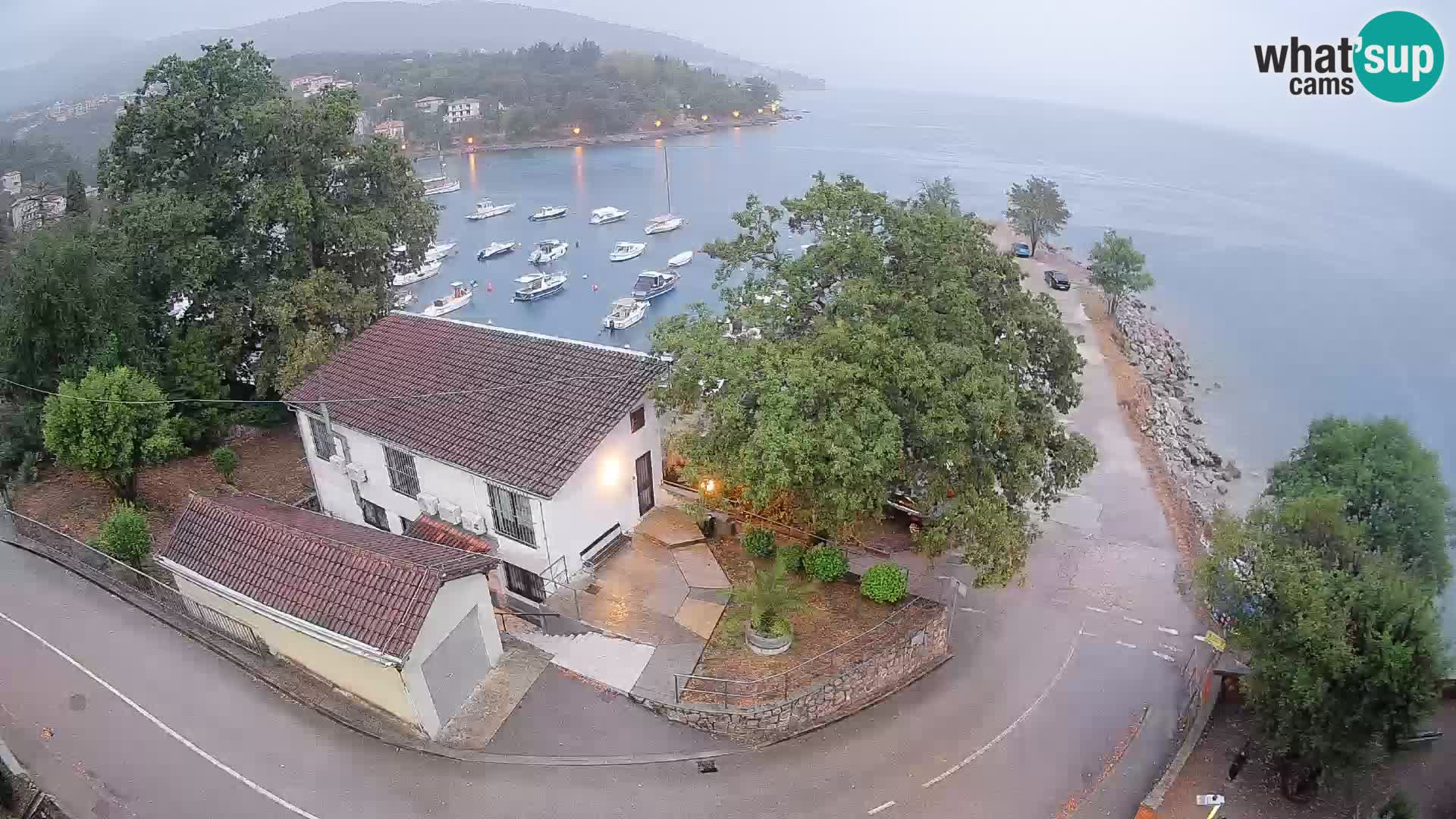 Webcam porto Ika – Vista LIVE sul porto e le luci di Opatija