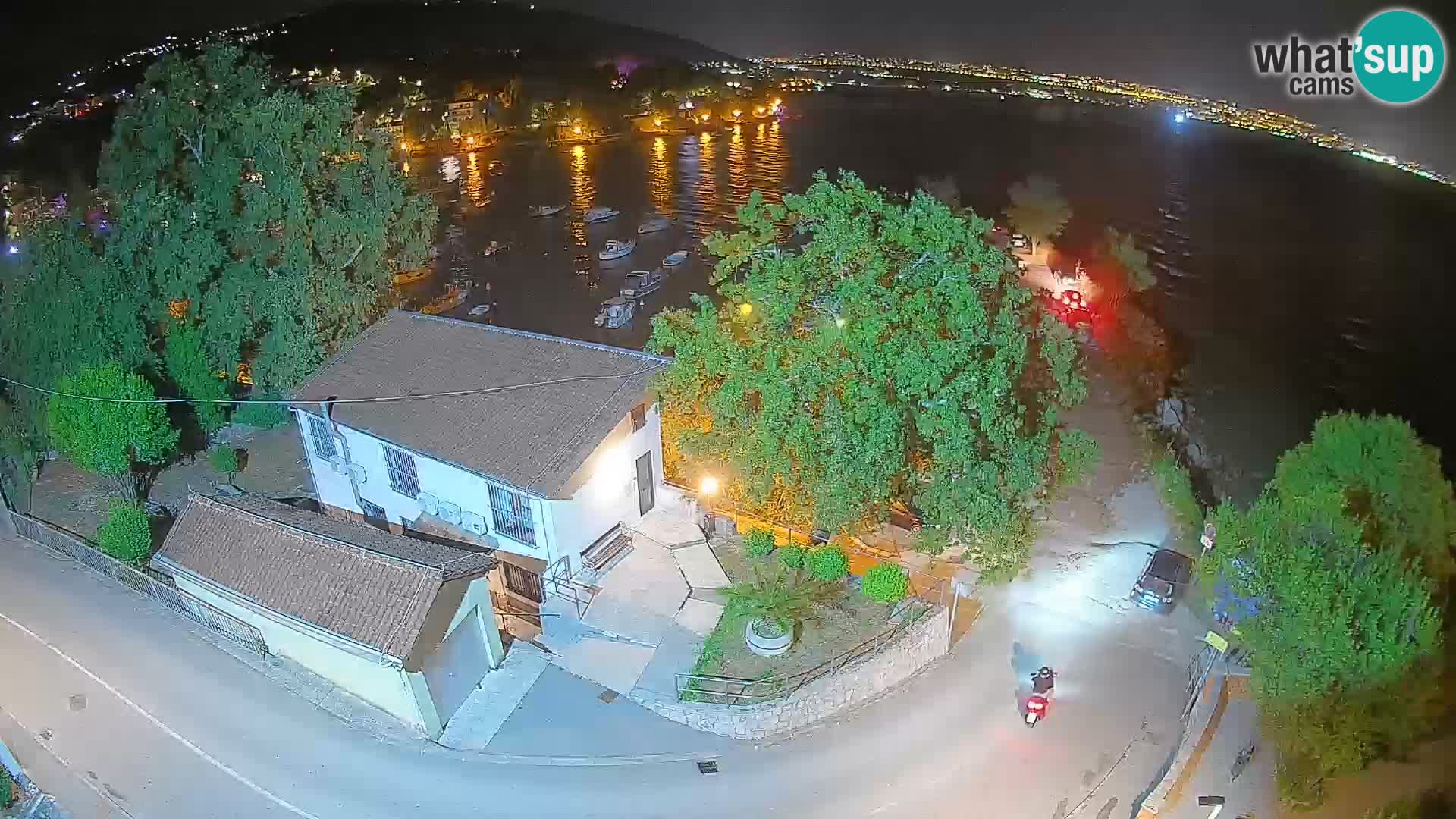 Webcam puerto de Ika – Vista en directo y luces de Opatija