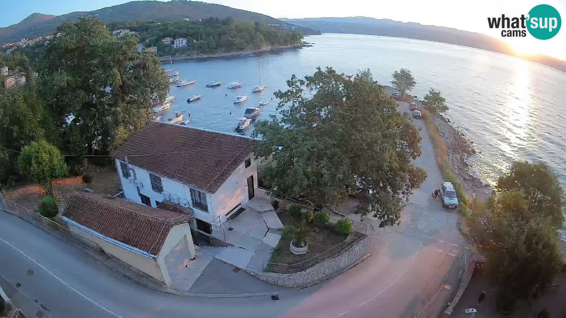 Webcam porto Ika – Vista LIVE sul porto e le luci di Opatija