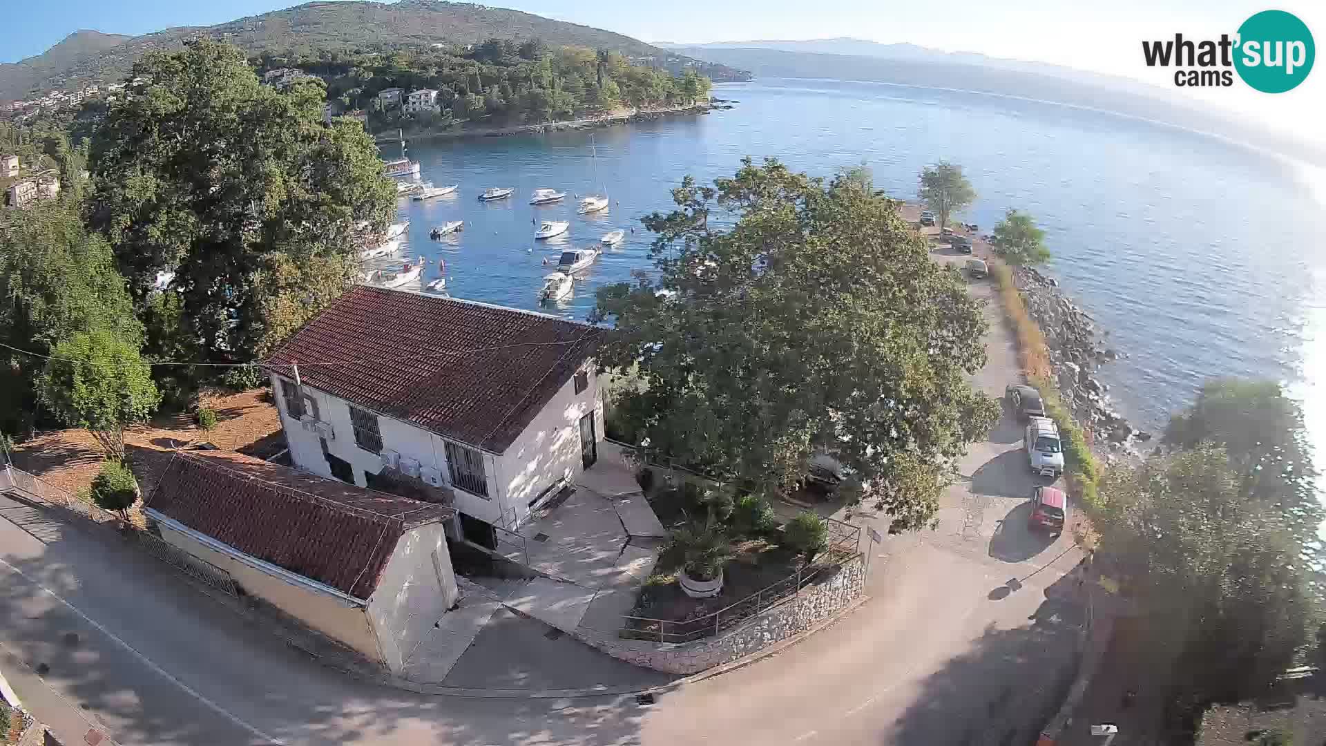 Webcam port d’Ika – Vue en direct et lumières d’Opatija