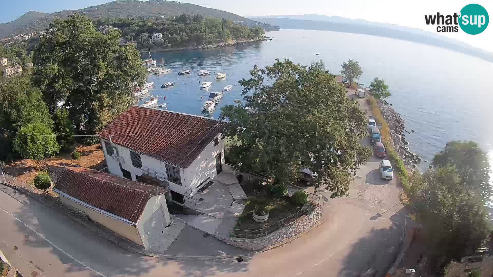 Webcam puerto de Ika – Vista en directo y luces de Opatija