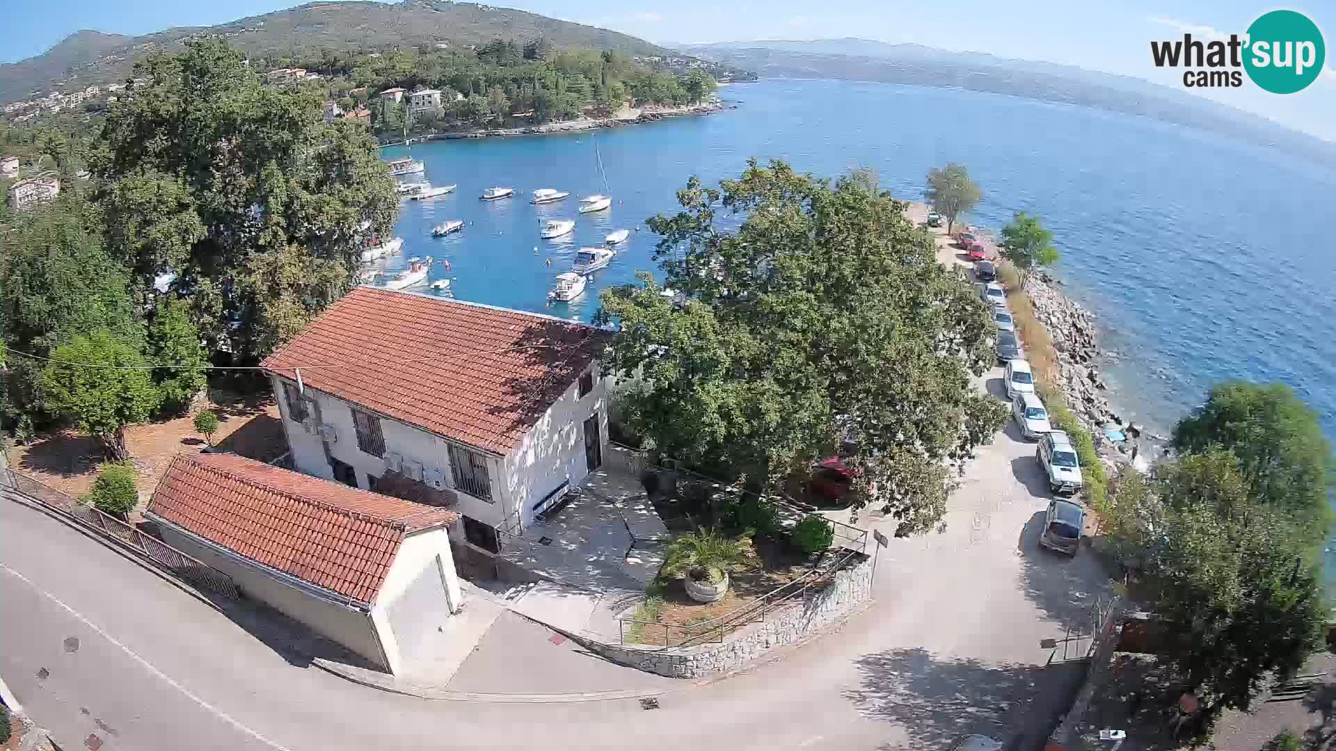 Webcam puerto de Ika – Vista en directo y luces de Opatija