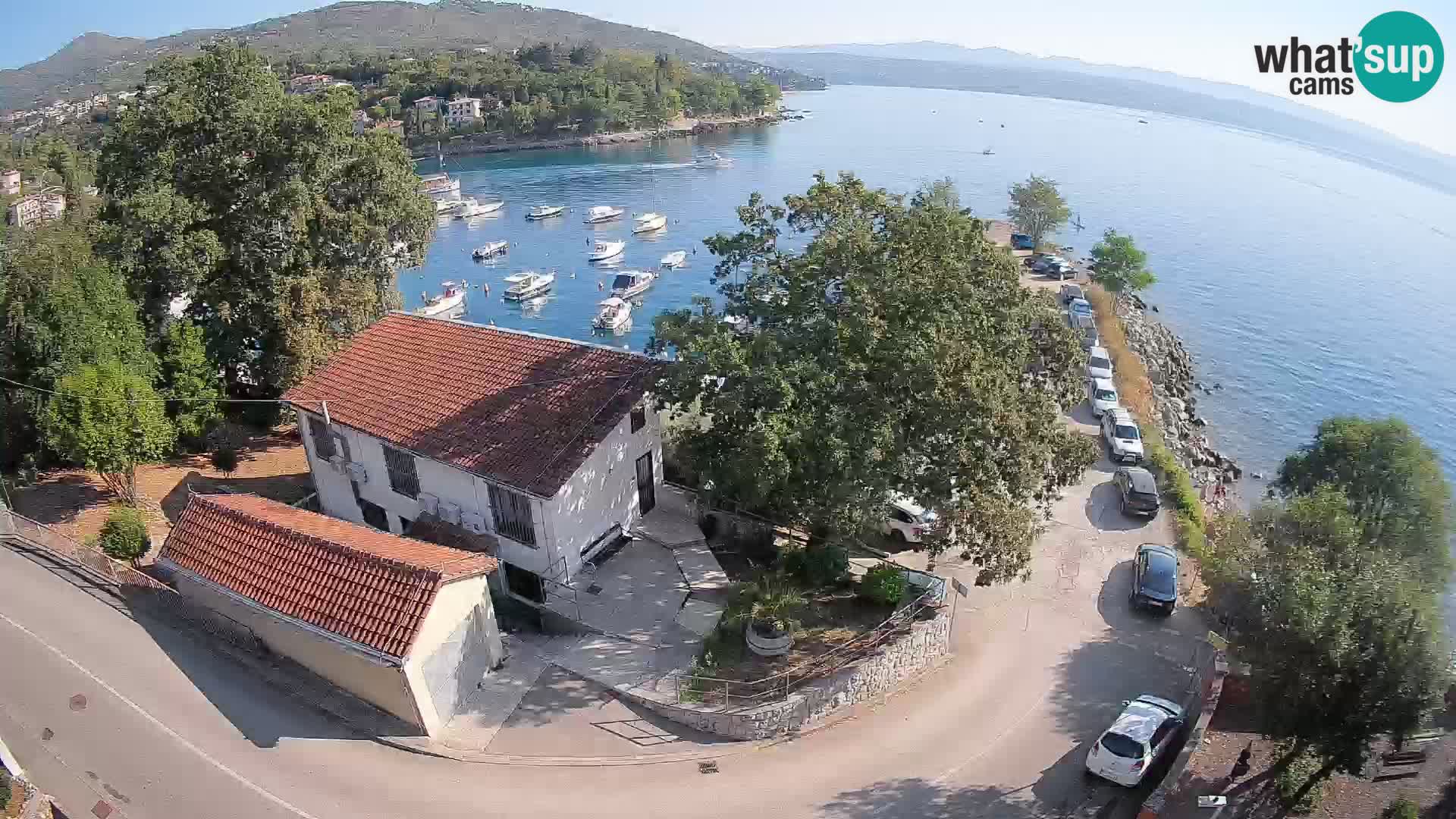 Webcam puerto de Ika – Vista en directo y luces de Opatija
