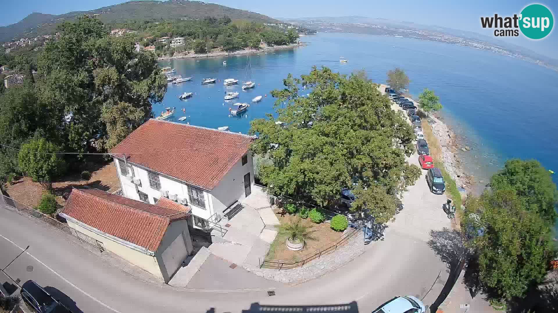 Webcam puerto de Ika – Vista en directo y luces de Opatija