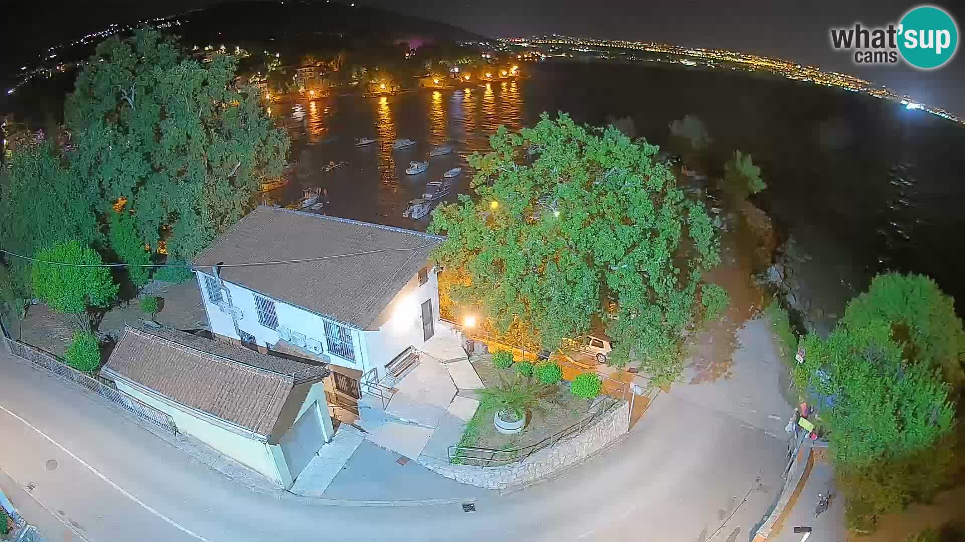 Webcam porto Ika – Vista LIVE sul porto e le luci di Opatija