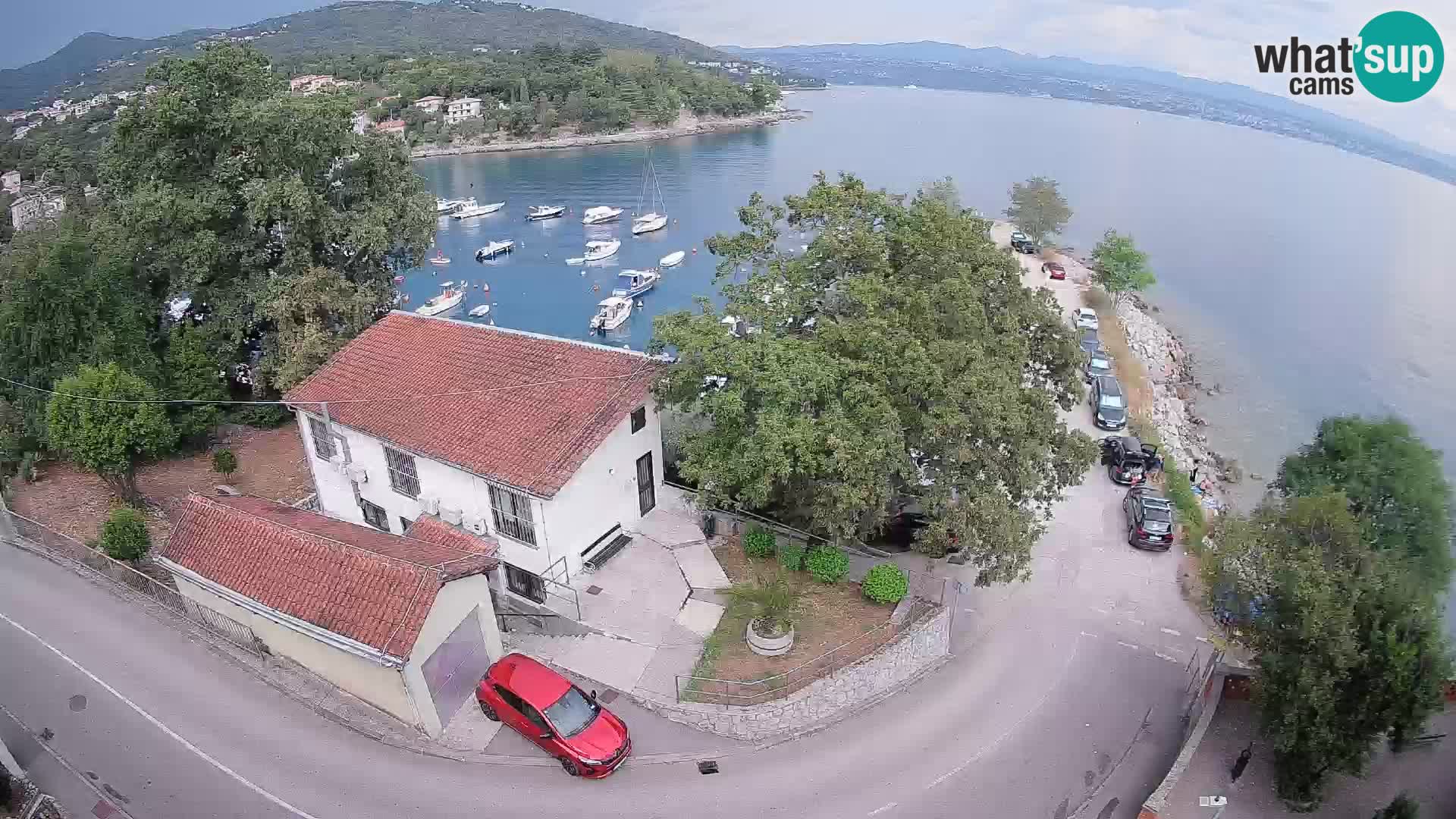 Webcam puerto de Ika – Vista en directo y luces de Opatija