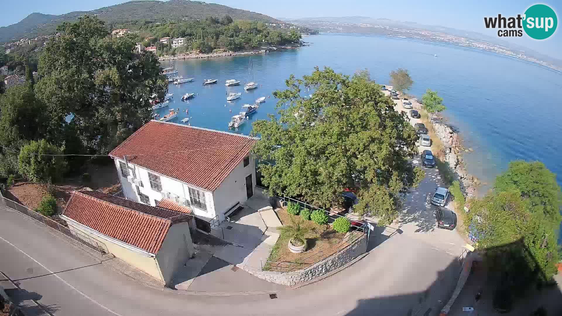Webcam porto Ika – Vista LIVE sul porto e le luci di Opatija