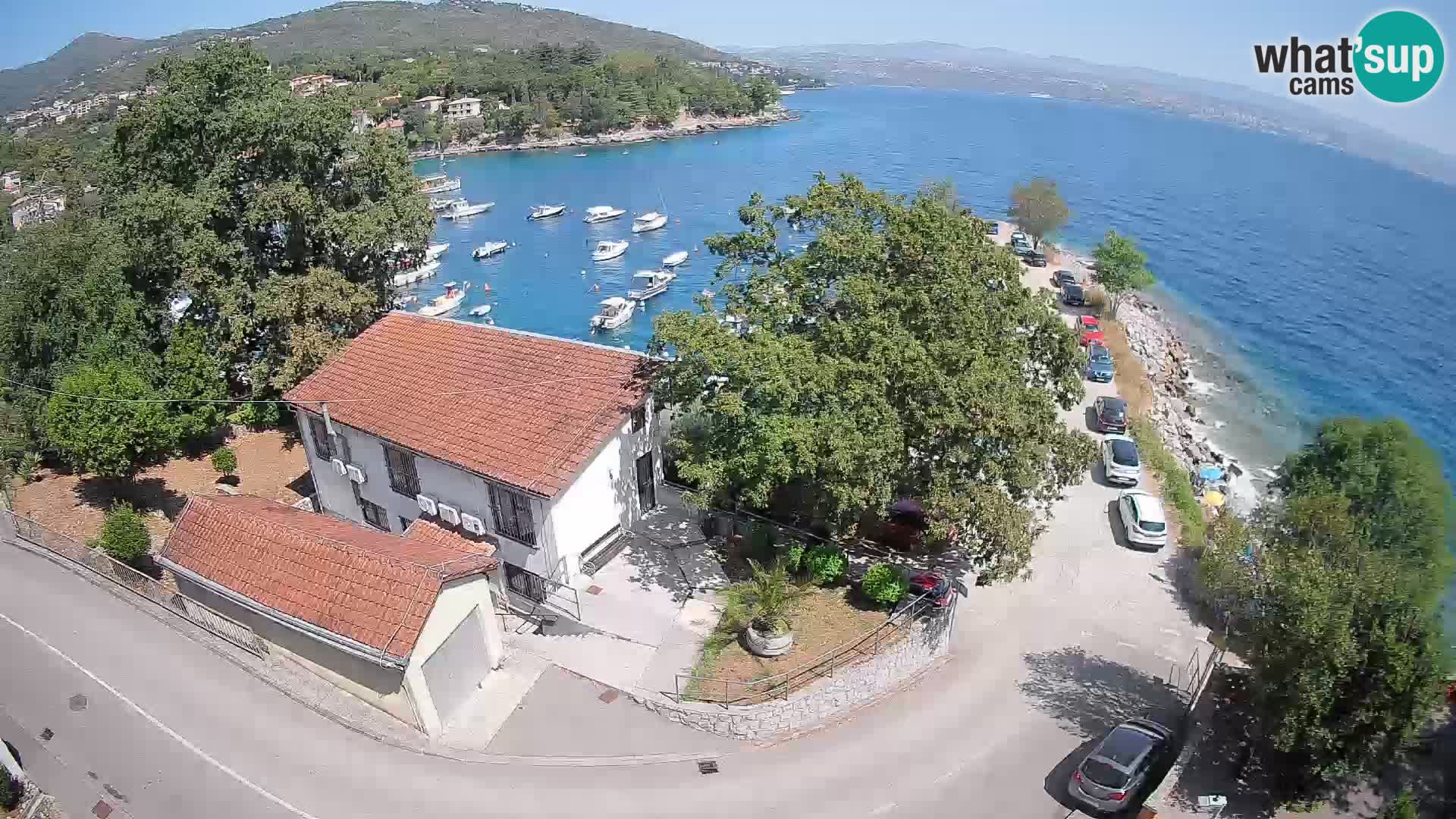 Webcam puerto de Ika – Vista en directo y luces de Opatija