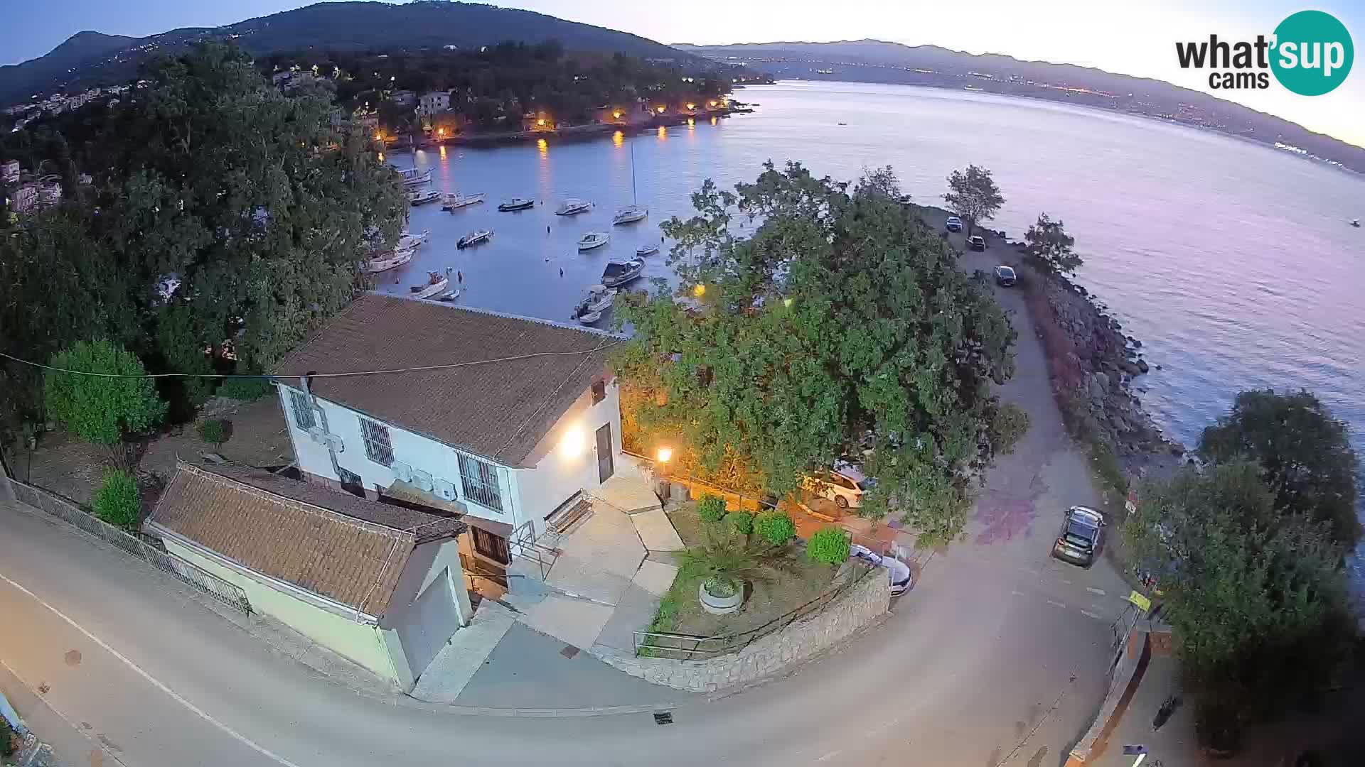 Webcam porto Ika – Vista LIVE sul porto e le luci di Opatija