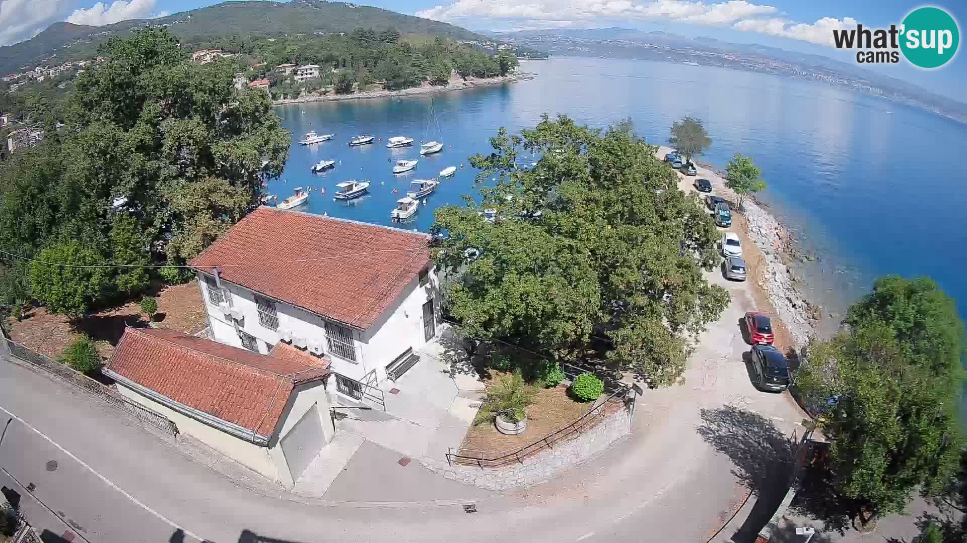 Webcam porto Ika – Vista LIVE sul porto e le luci di Opatija
