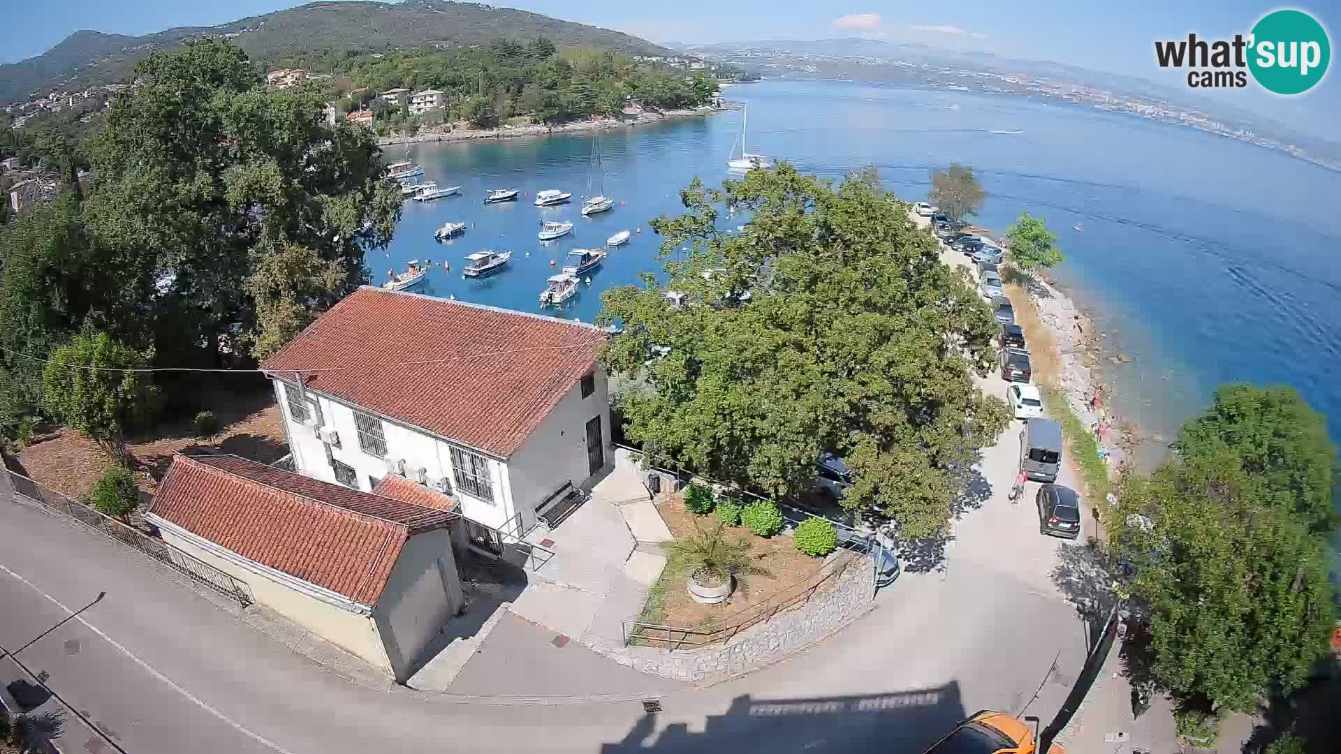 Webcam puerto de Ika – Vista en directo y luces de Opatija