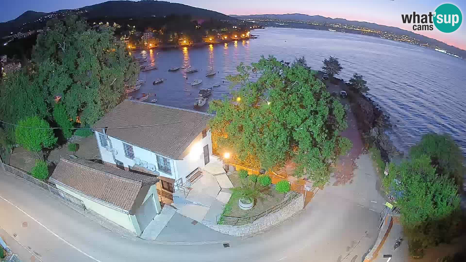 Webcam porto Ika – Vista LIVE sul porto e le luci di Opatija