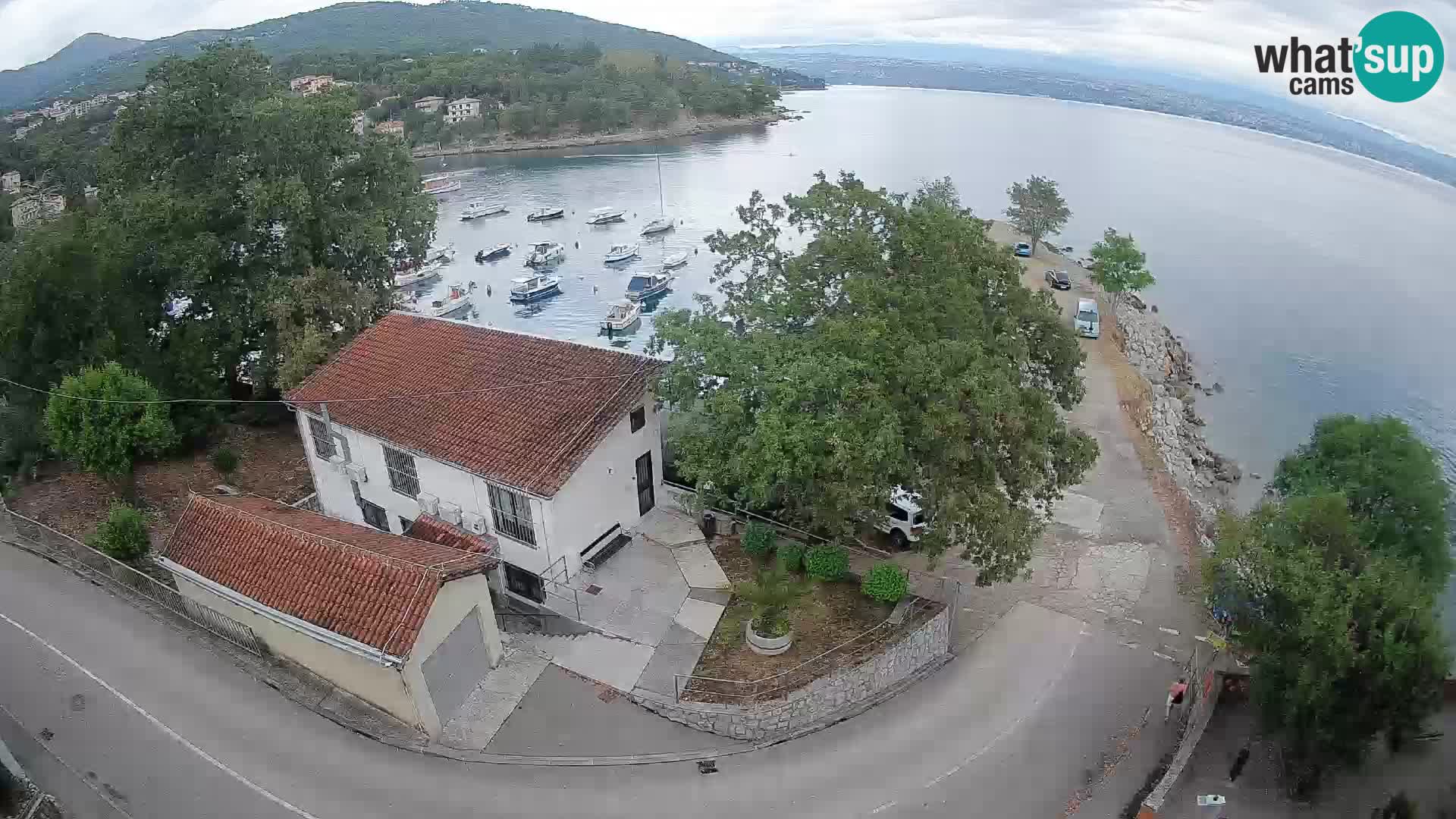Webcam puerto de Ika – Vista en directo y luces de Opatija